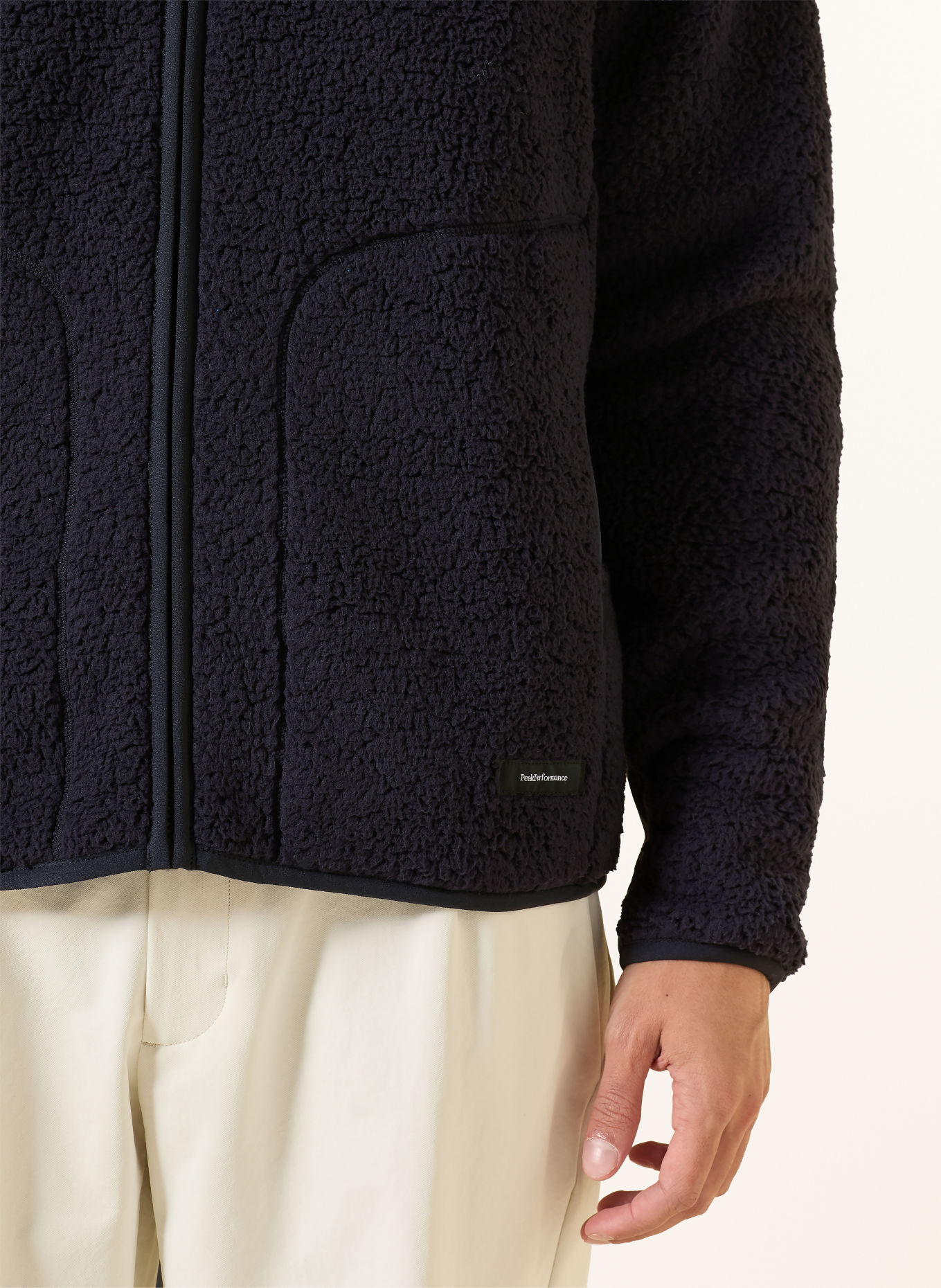 Peak Performance Jachetă din fleece WILDRUSH PILE: NEGRU
