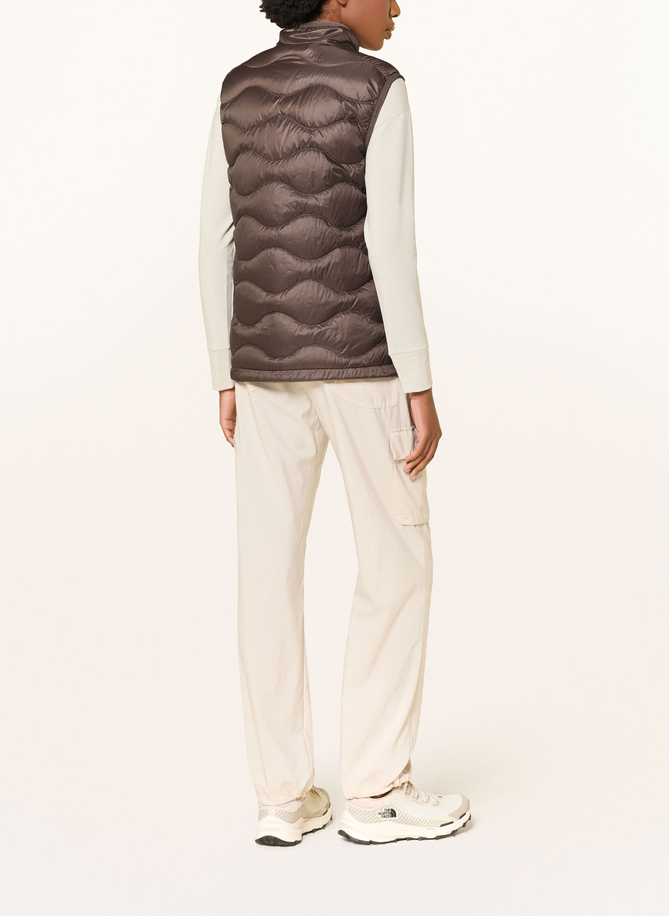 Peak Performance Lichtgewicht Donzen bodywarmer HELIUM: BRUIN / LICHTGRIJS / LICHTGEEL