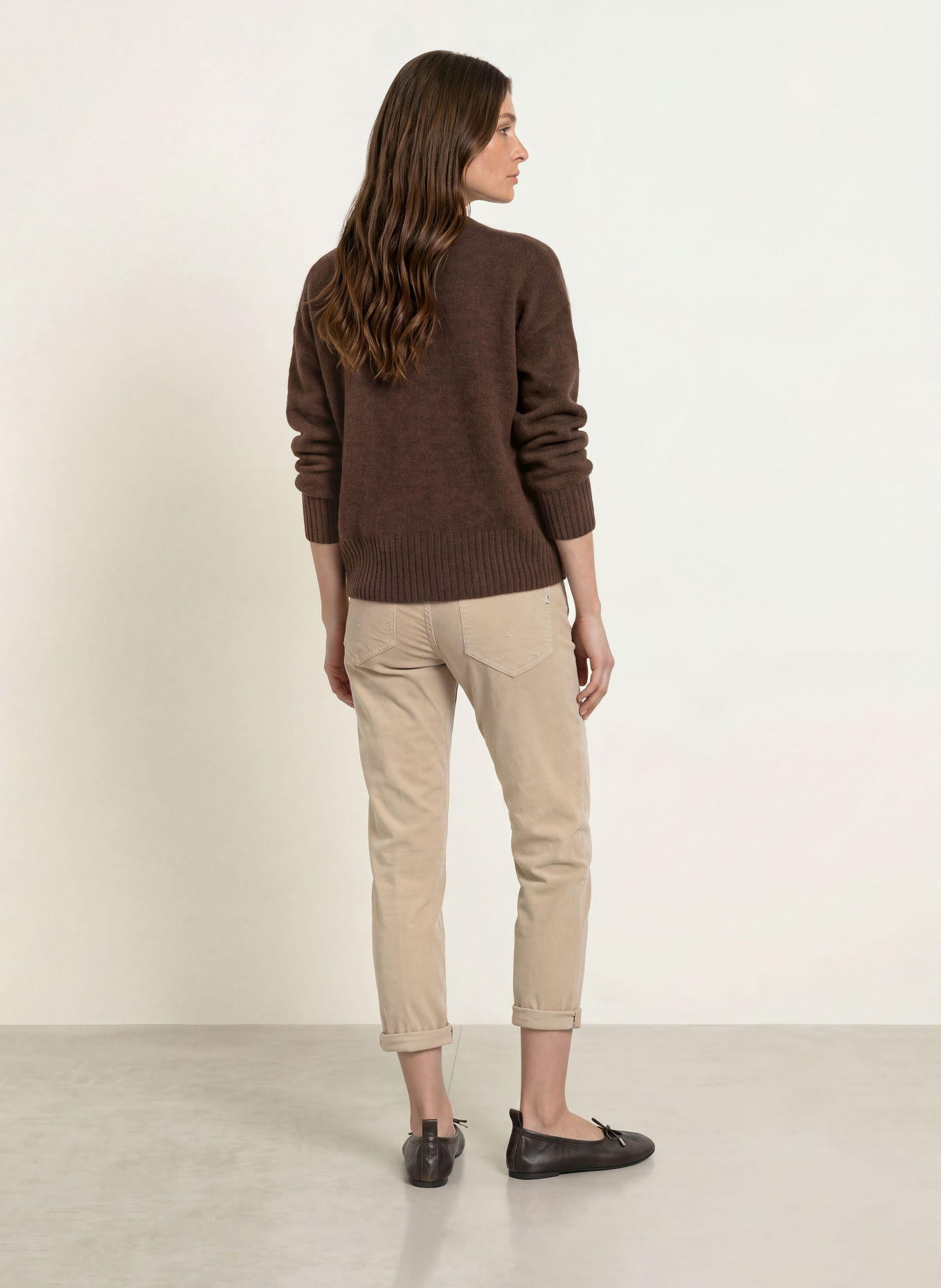 Dondup 7/8-length KOONS corduroy Chinos: BEIGE