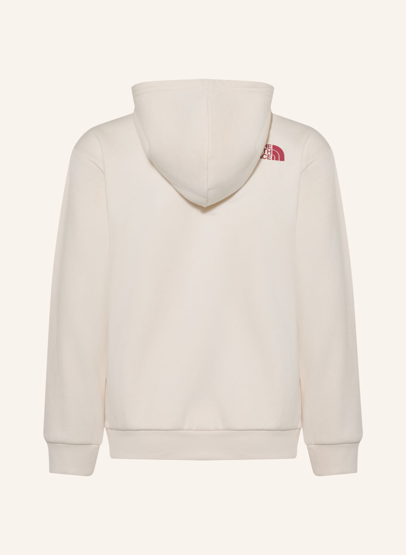 THE NORTH FACE Hoodie: ECRU / ALTROSA