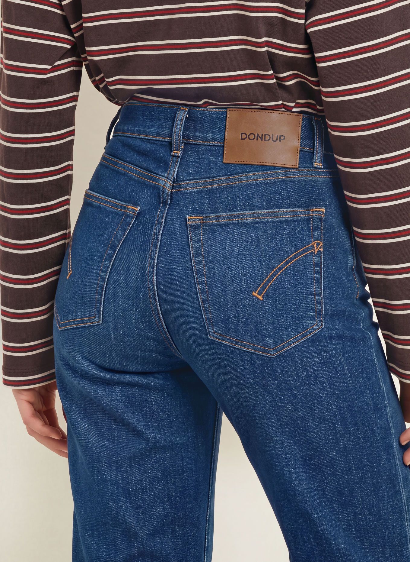 Dondup Flared Jeans AMBER: 800 denim dublau