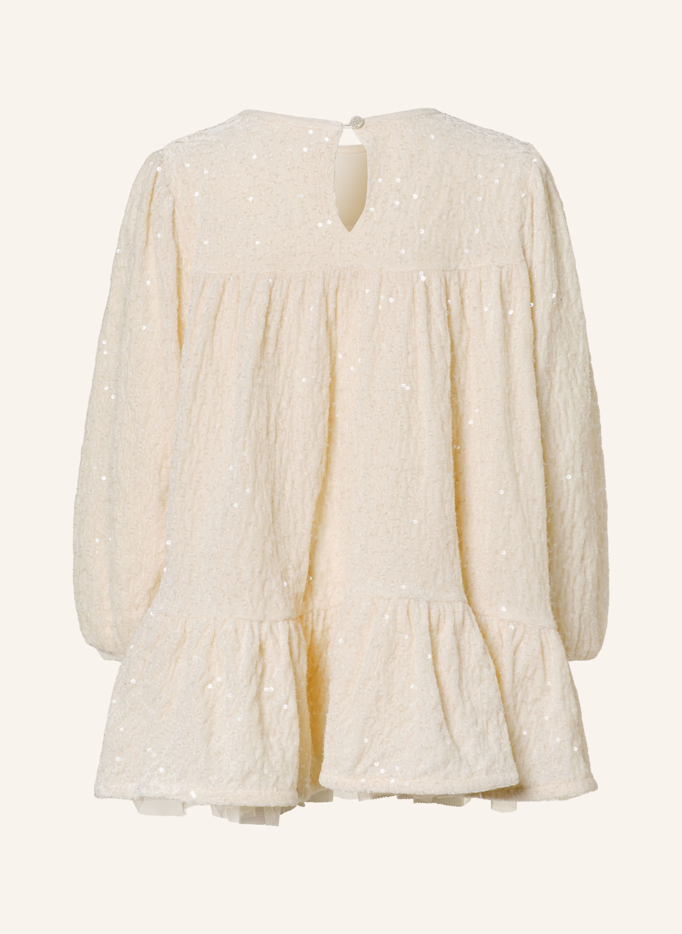 Billieblush Fluwelen jurk met pailletten: CRÈME