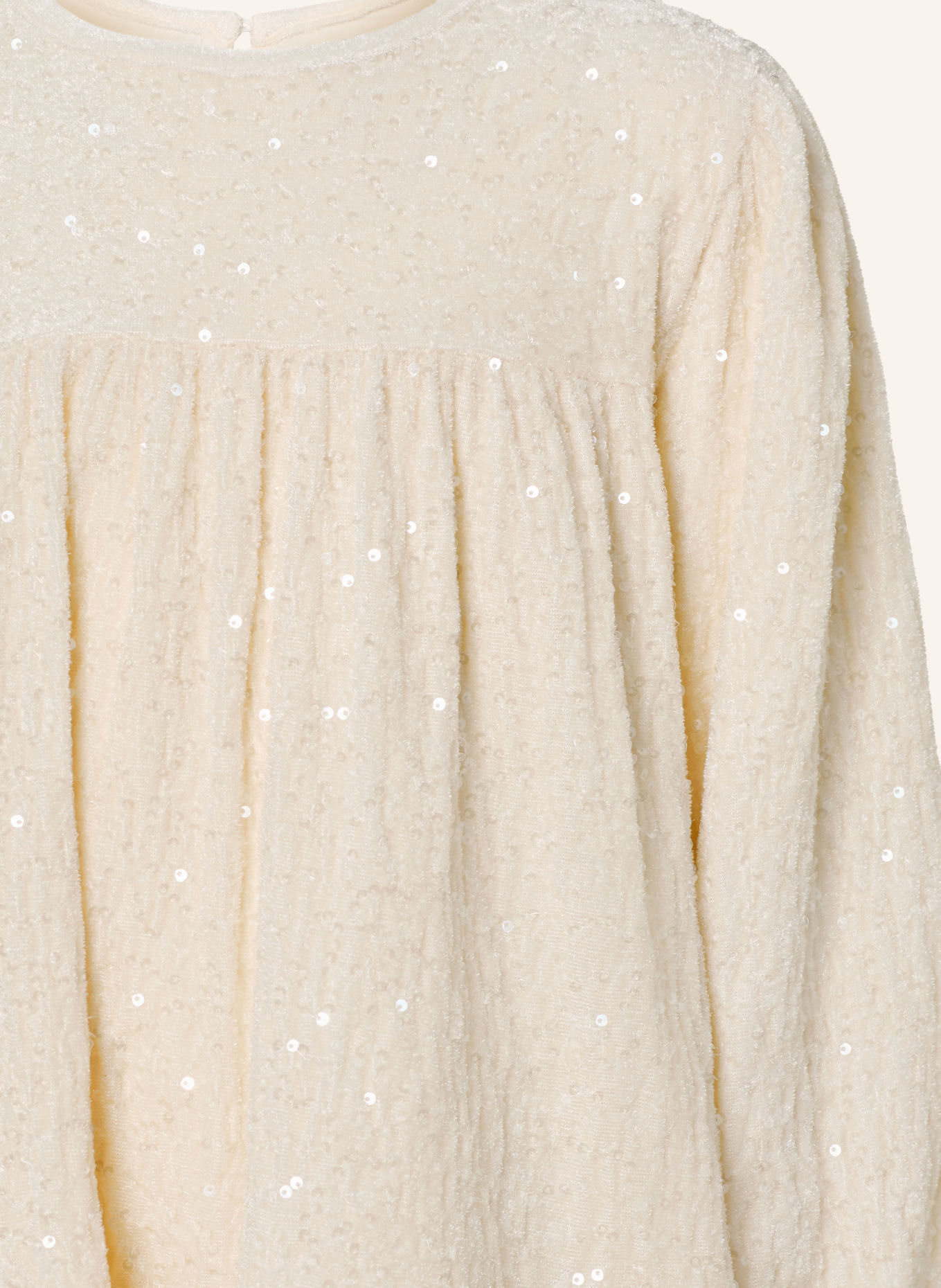 Billieblush Fluwelen jurk met pailletten: CRÈME