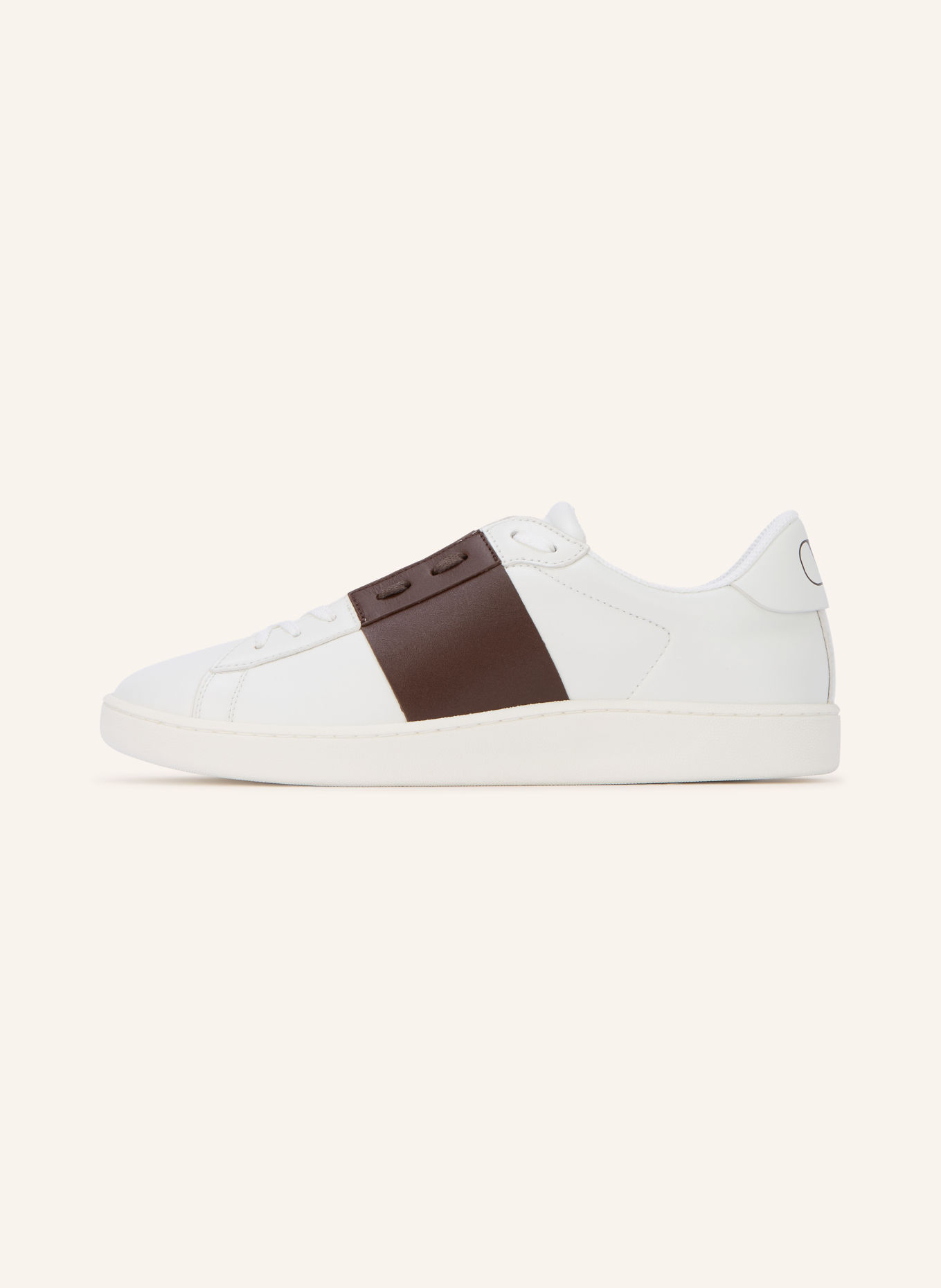 VALENTINO GARAVANI Sneaker OPEN ROYCO: MARRON FONCÉ / WIT