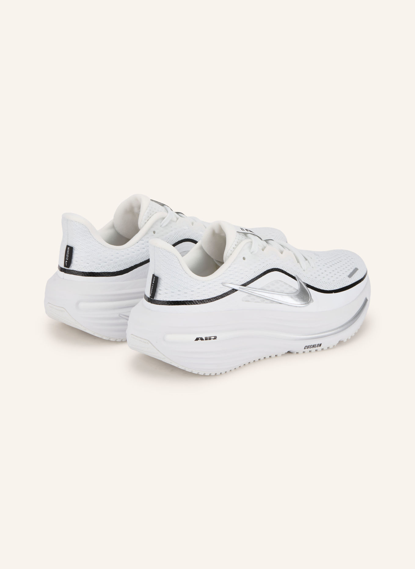 Nike Løbesko WINFLO 12: HVID / SØLV / SORT