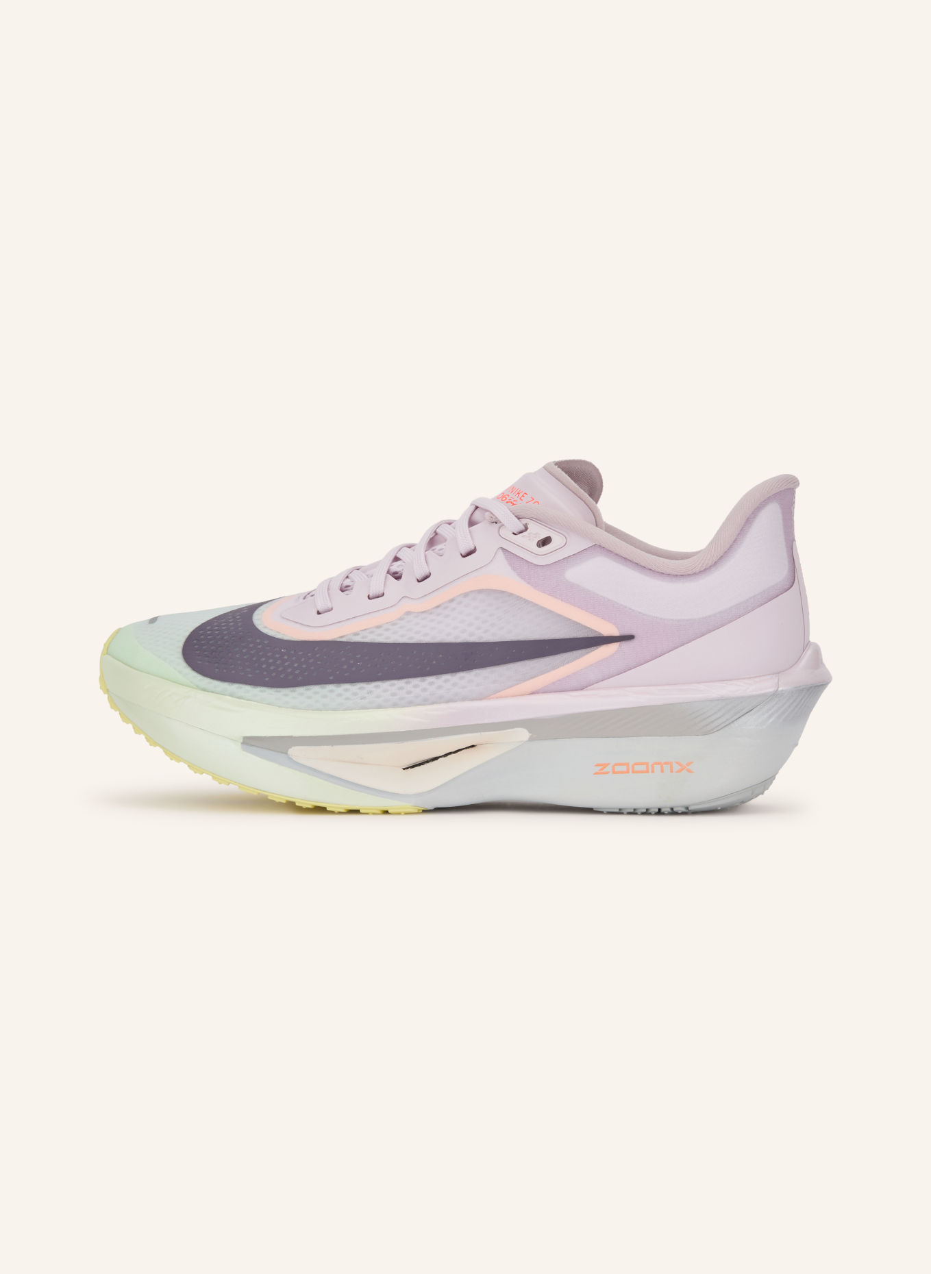 Nike ZOOM FLY 6 Running Shoes: LIGHT PURPLE / DARK PURPLE / MINT