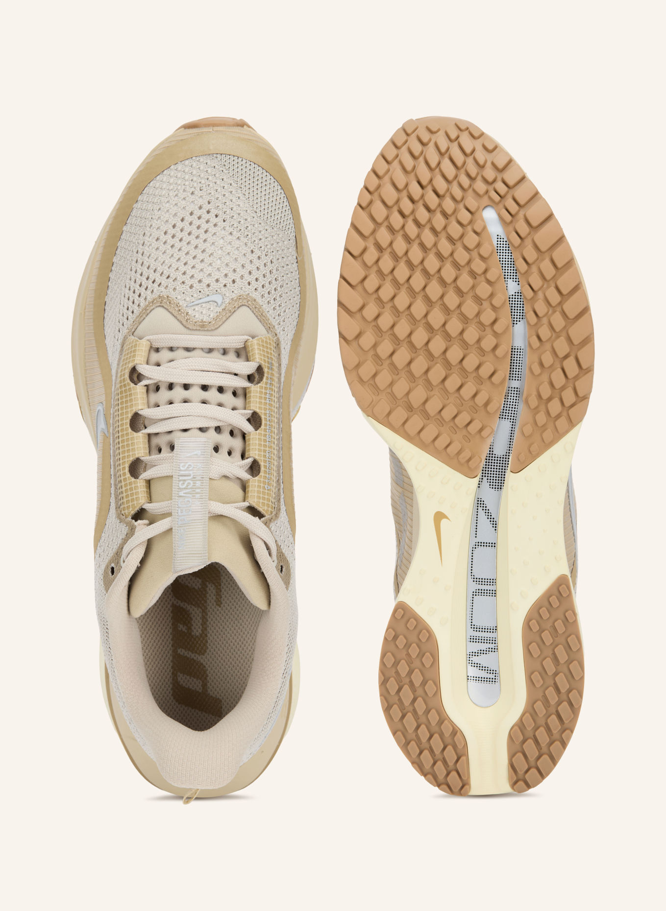 Nike Hardloopschoenen PEGASUS PREMIUM ESS: BEIGE / ZILVER / KAKI
