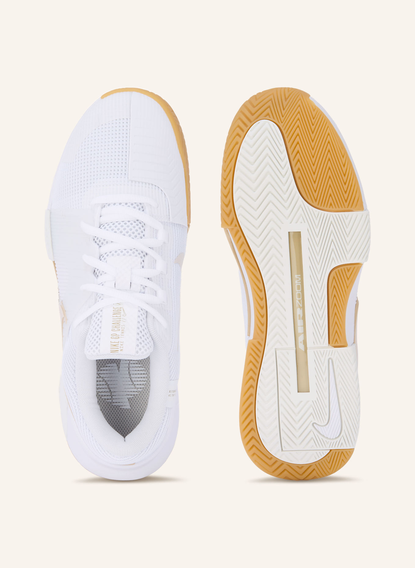 Nike Chaussures de tennis GP CHALLENGE 1.5 HC: BLANC / BEIGE