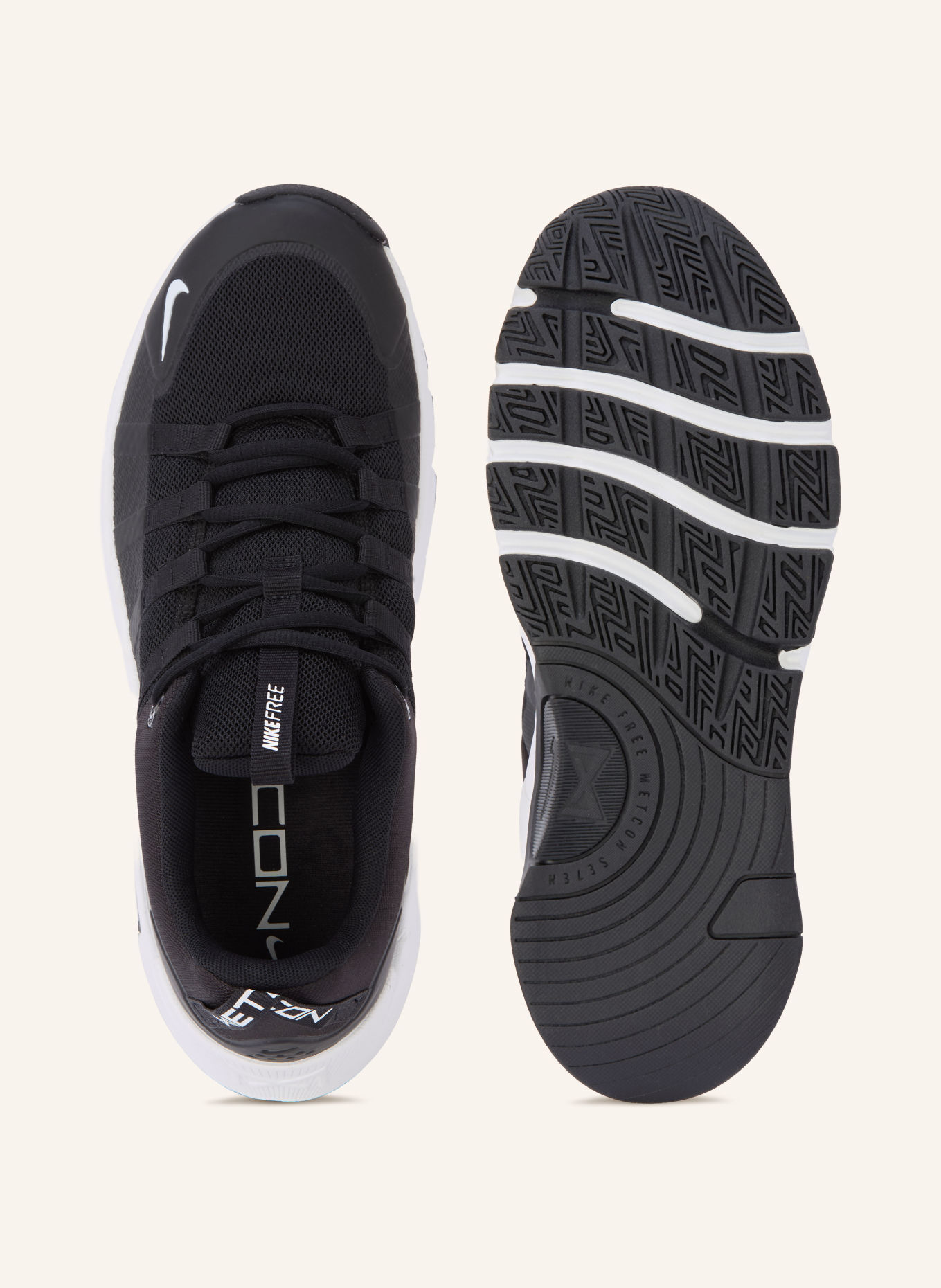 Nike FREE METCON 7 Fitness Shoes: BLACK / WHITE