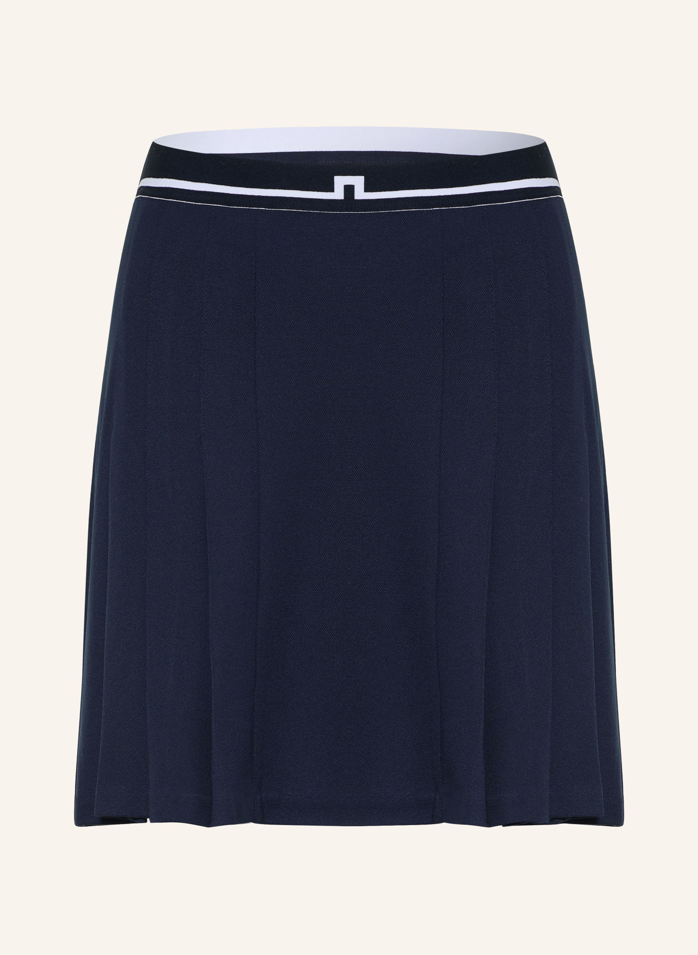 J.LINDEBERG Jupe plissée: BLEU FONCÉ / BLANC / NOIR