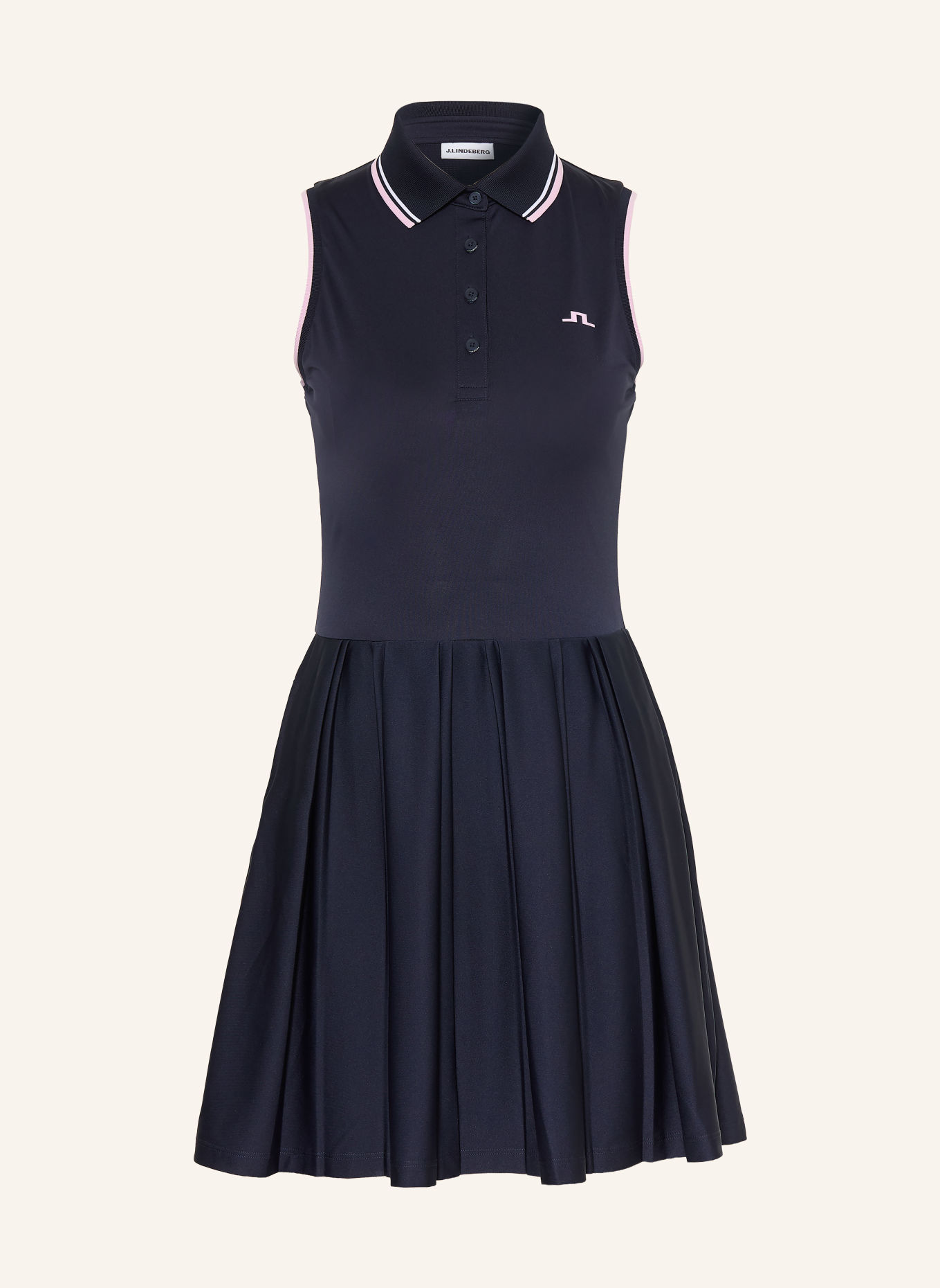 J.LINDEBERG Tenniskleid: DUNKELBLAU / ROSA