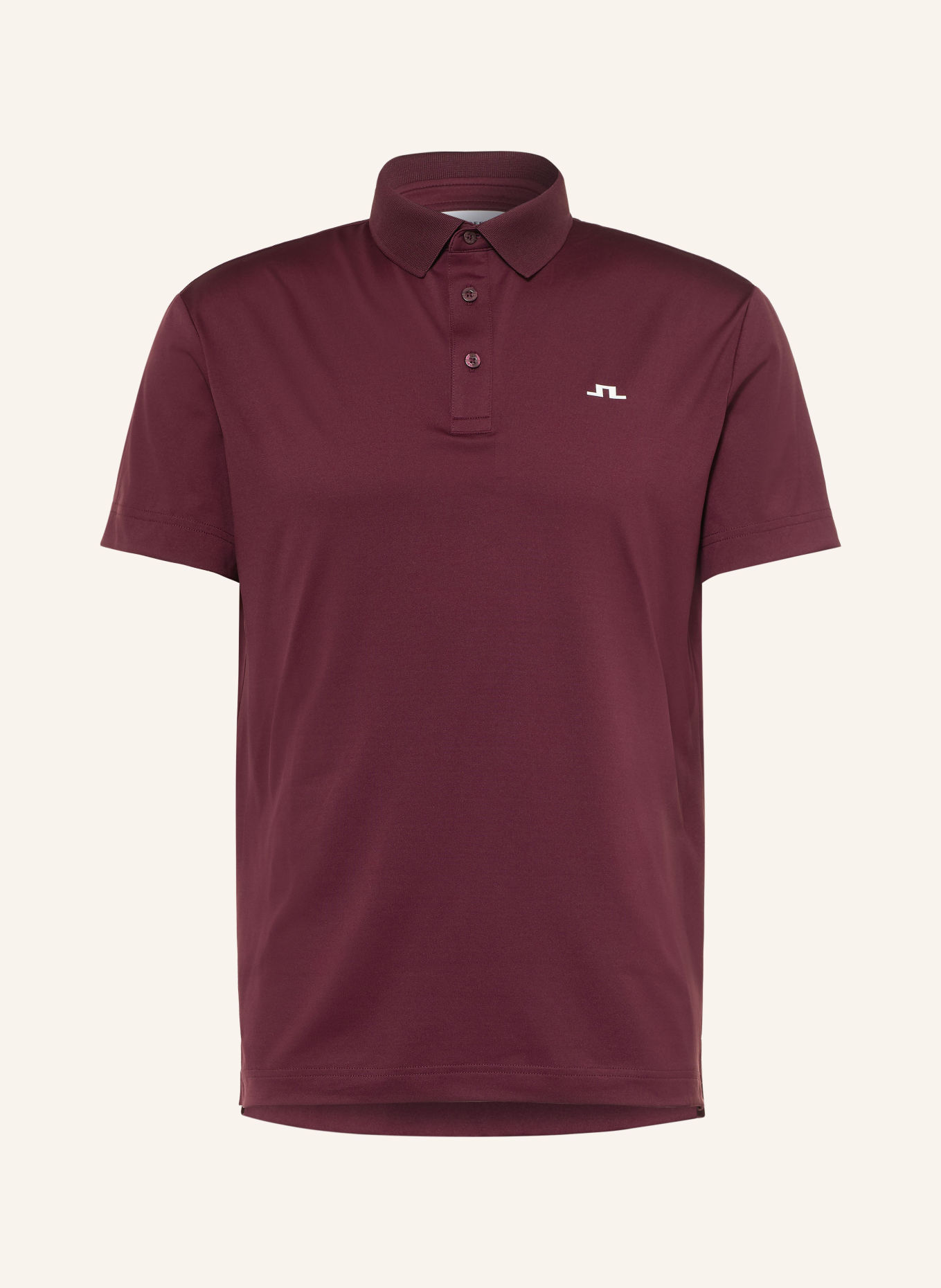 J.LINDEBERG Functioneel poloshirt: DONKERROOD