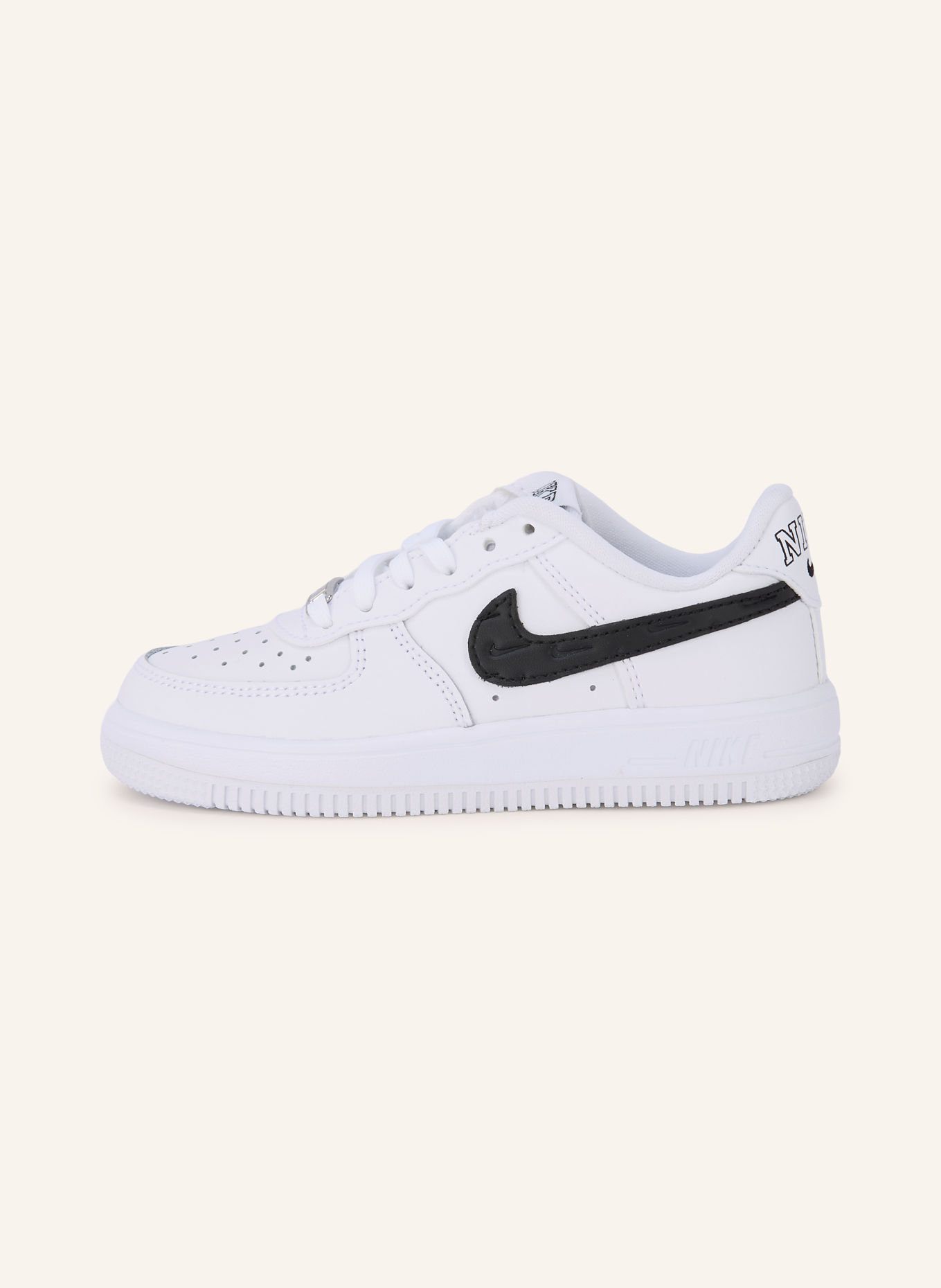 Nike FORCE 1 LOW BRND LACE Sneakers: WHITE / BLACK
