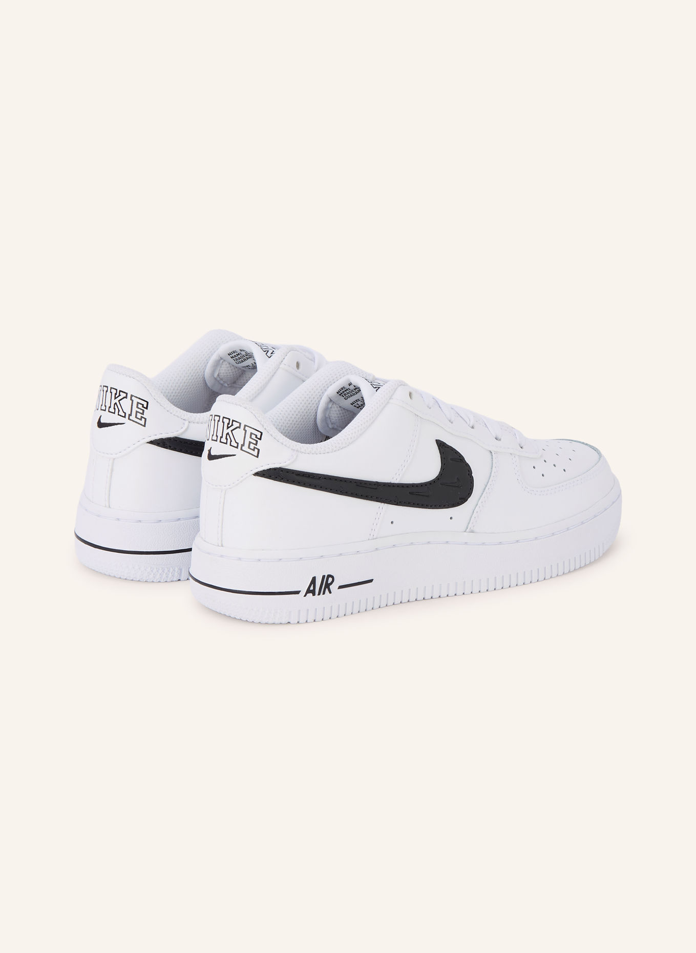 Nike AIR FORCE 1 BRND Sneakers: WHITE / BLACK
