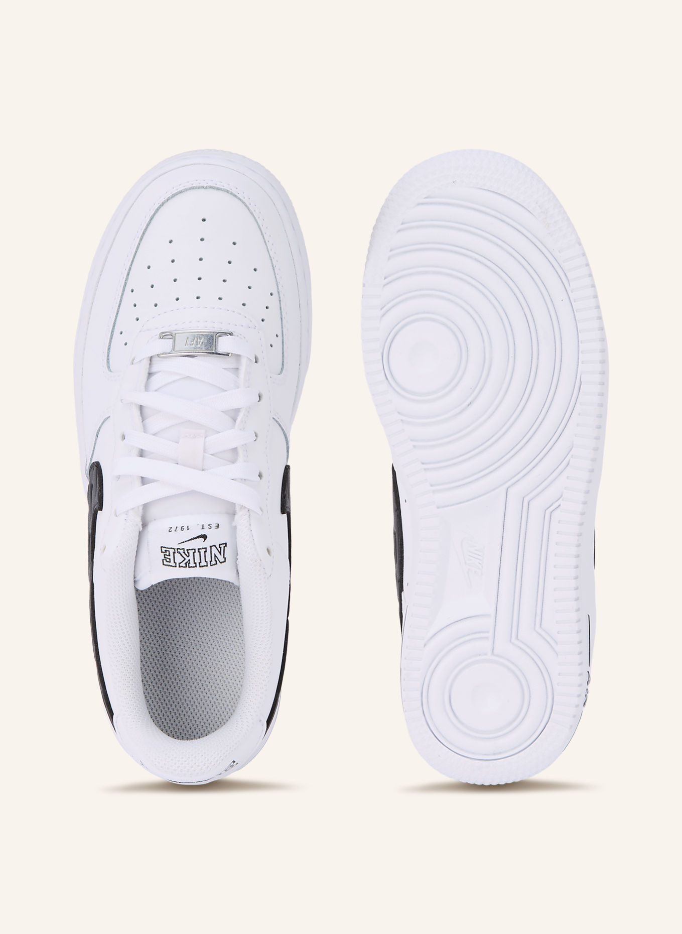 Nike AIR FORCE 1 BRND Sneakers: WHITE / BLACK