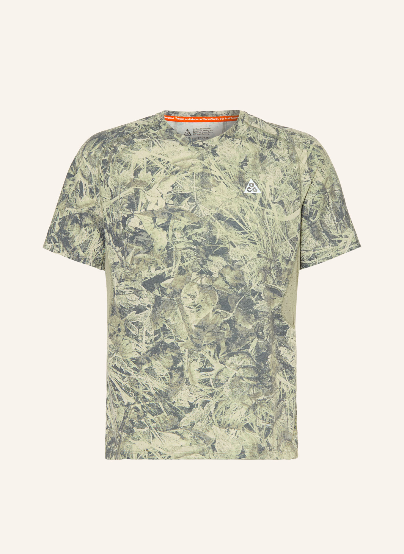 Nike Tricou funcțional ACG SOLAR CHASE: VERDE / VERDE DESCHIS