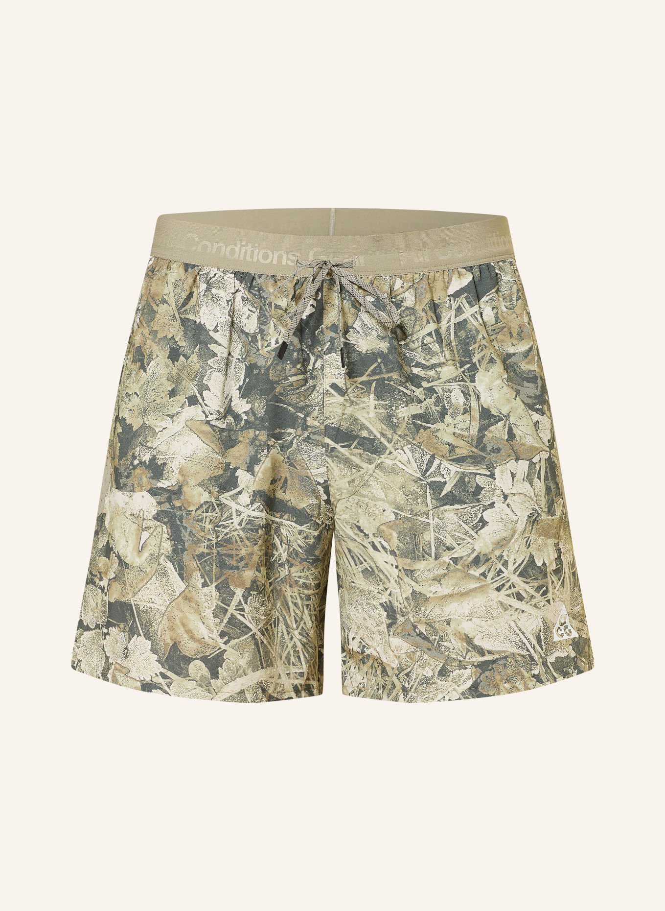 Nike 2-in-1-Laufshorts ACG CHAMO CAMO: OLIV / KHAKI / HELLGRÜN