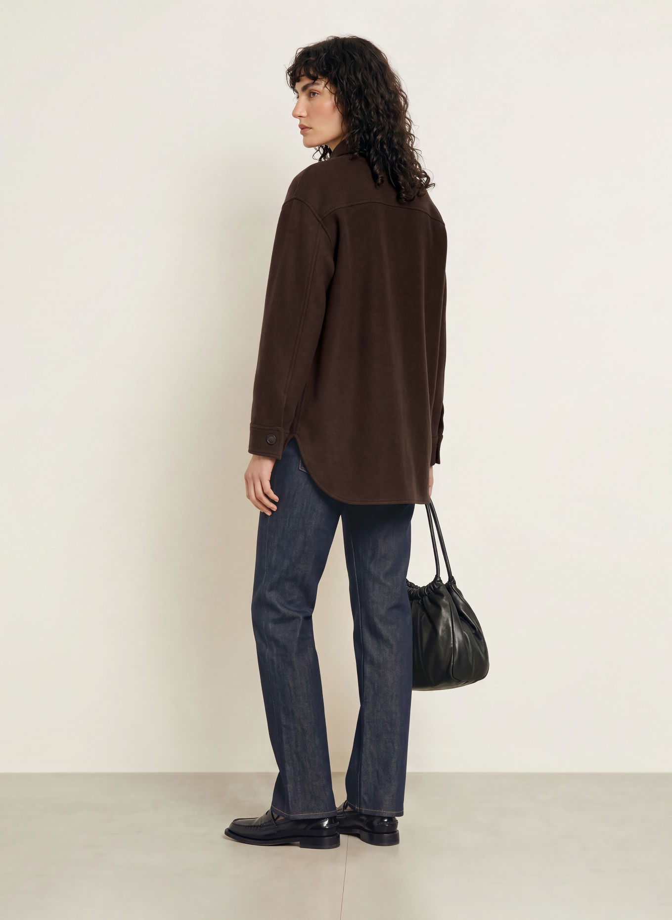 CLOSED Overshirt: MARRON FONCÉ