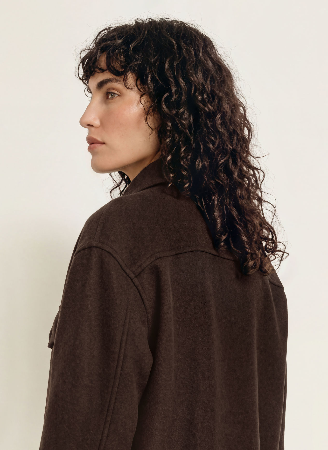 CLOSED Overshirt: MARRON FONCÉ