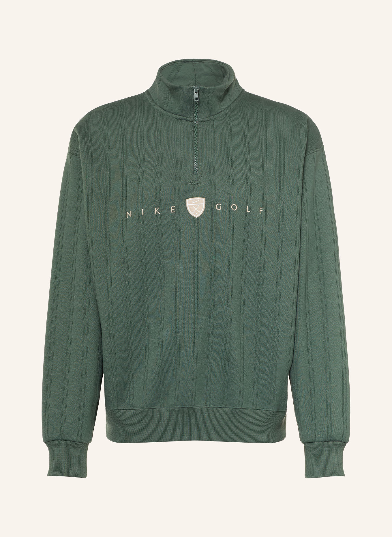 Nike Pull sweat col zippé FAIRWAY FRESH: VERT