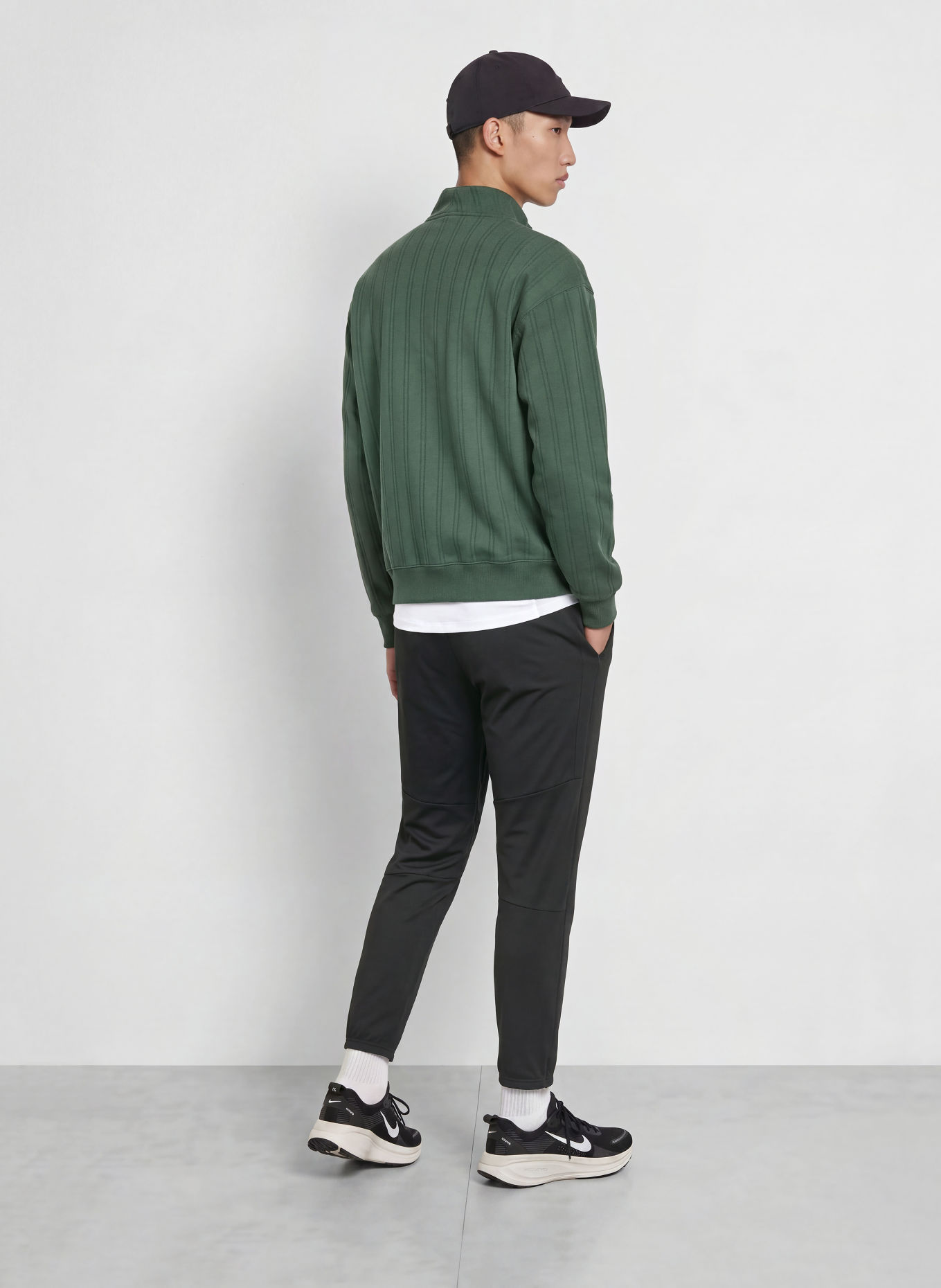 Nike Pull sweat col zippé FAIRWAY FRESH: VERT