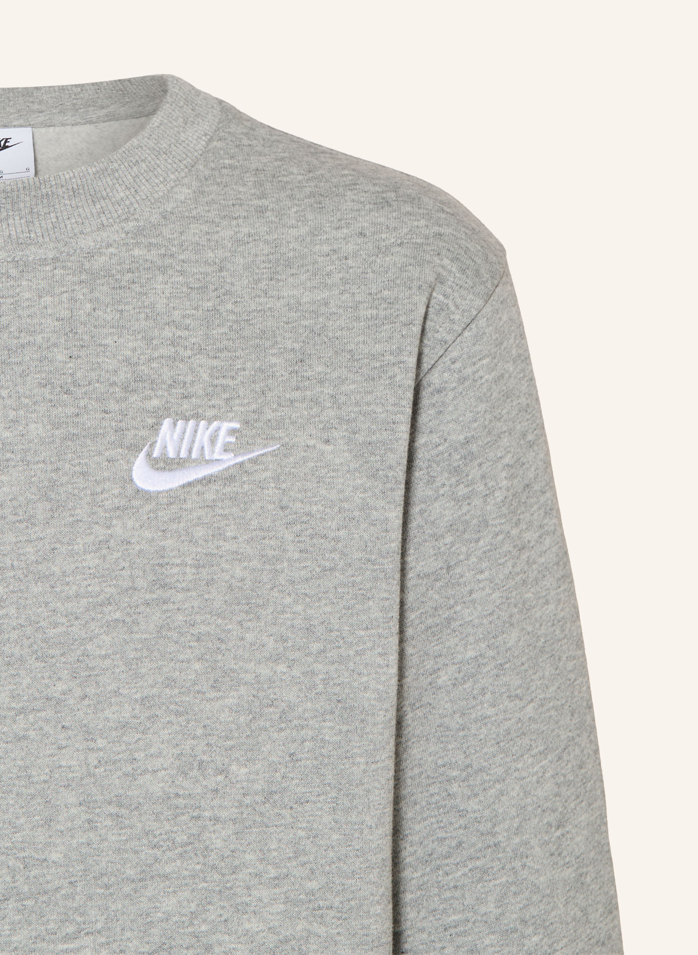 Nike SPORTSWEAR CLUB Sweatshirt: GRAY