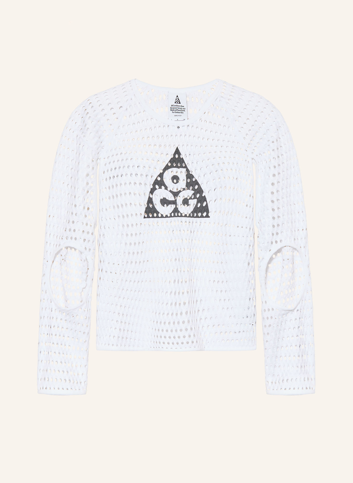 Nike Funktionsshirt ACG RADICAL AIRFLOW NXT: WEISS / SCHWARZ