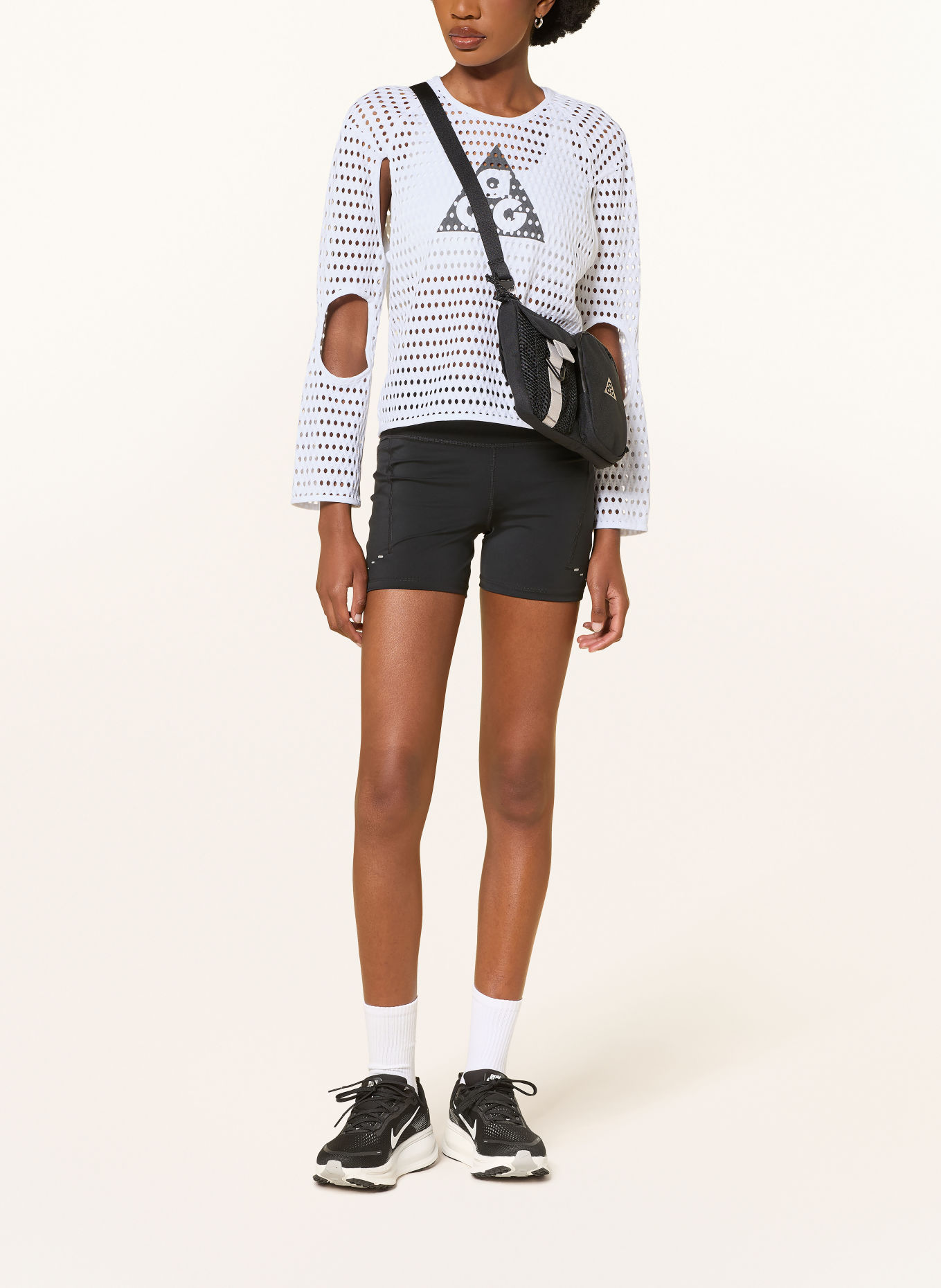 Nike Funktionsshirt ACG RADICAL AIRFLOW NXT: WEISS / SCHWARZ