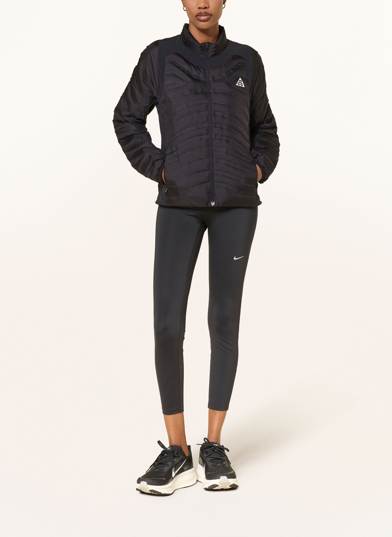 Nike ACG LAVA LOFT Down Running Jacket: BLACK