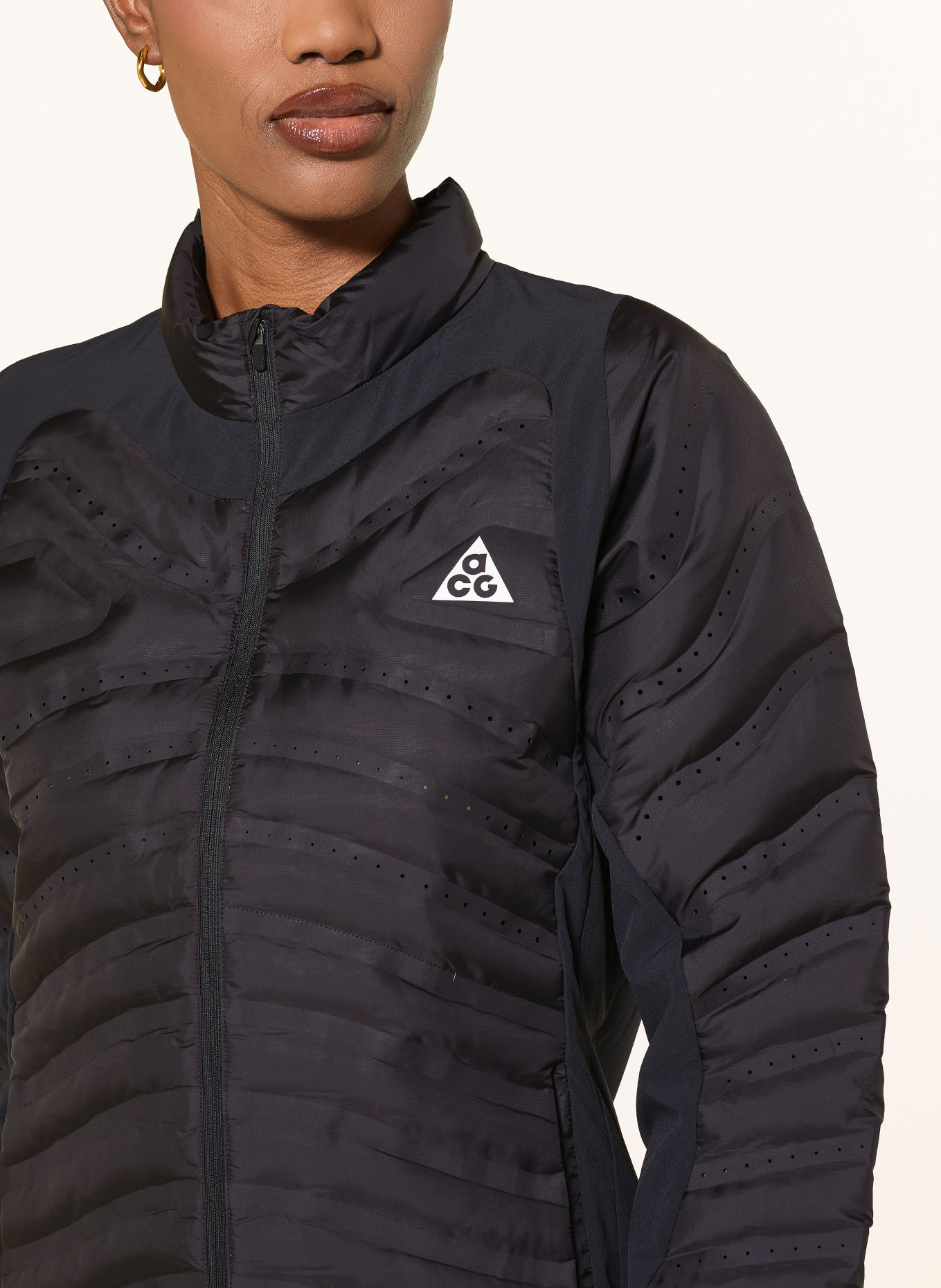 Nike ACG LAVA LOFT Down Running Jacket: BLACK