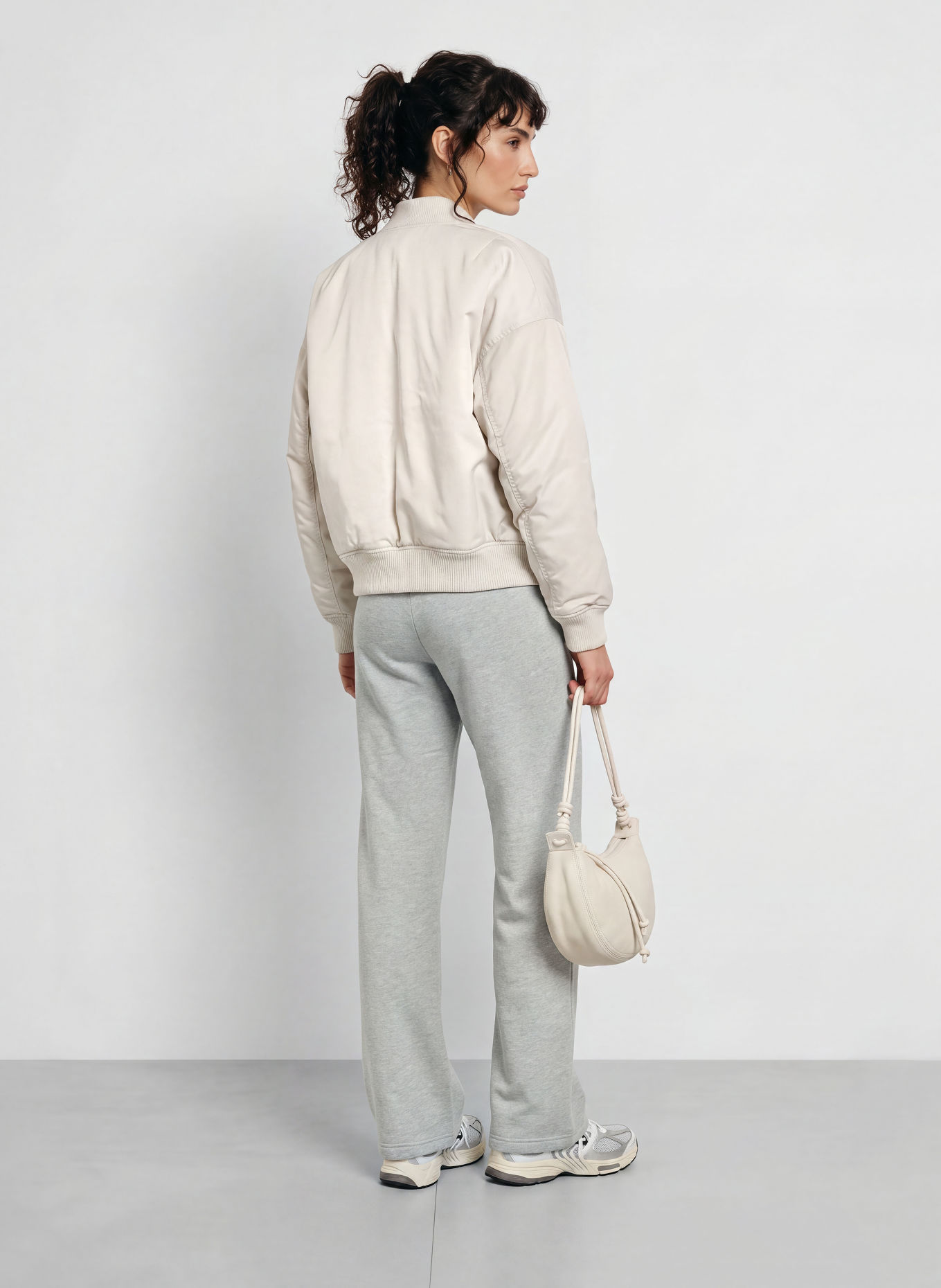 Nike STUDIO FLEECE Sweatpants: LIGHT GRAY