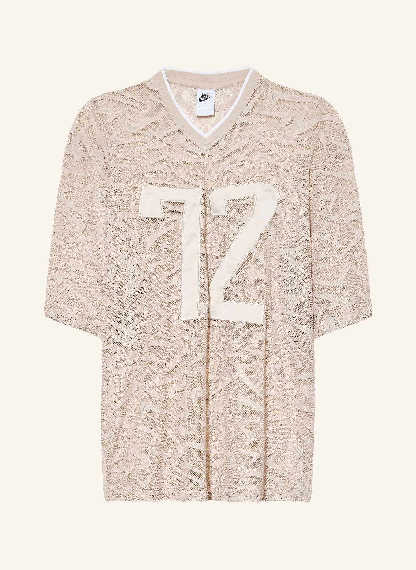 Nike Oversized-Shirt SPORTSWEAR CHILL LACE aus Mesh: CREME