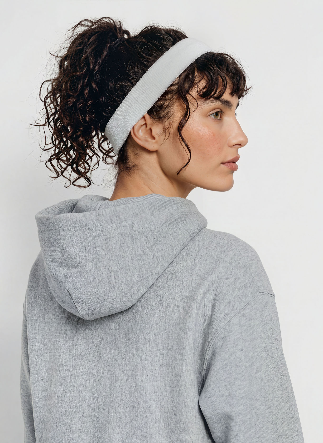 Nike STUDIO Oversized Hoodie: LIGHT GRAY