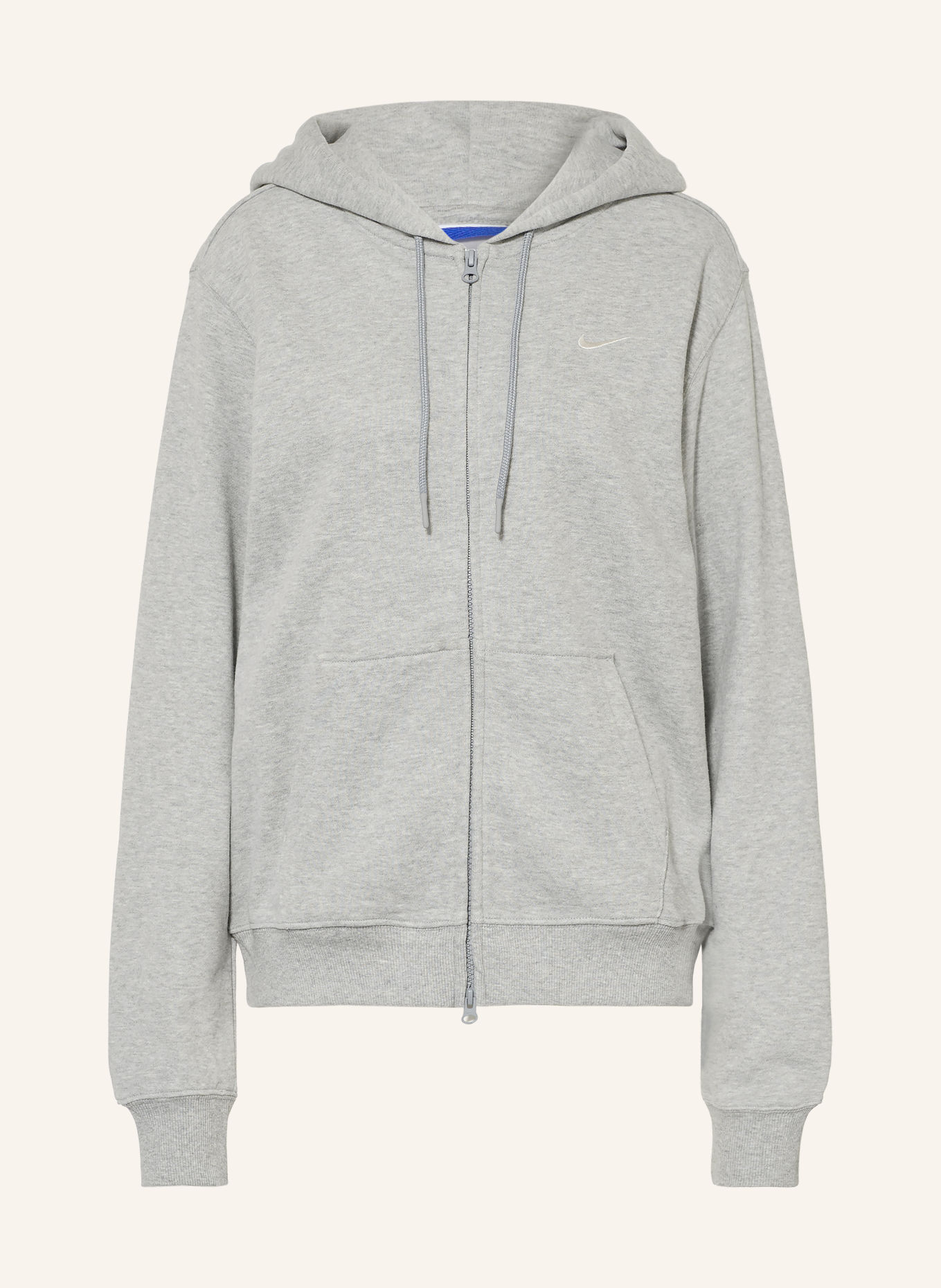 Nike Sweatvest STUDIO FLEECE: LICHTGRIJS