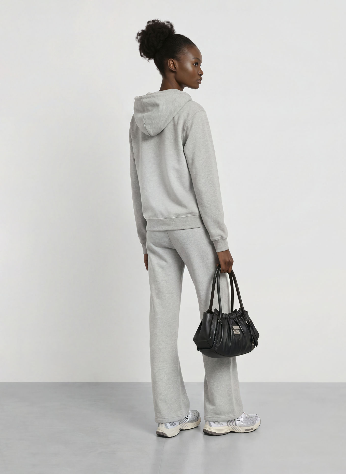 Nike Sweatvest STUDIO FLEECE: LICHTGRIJS