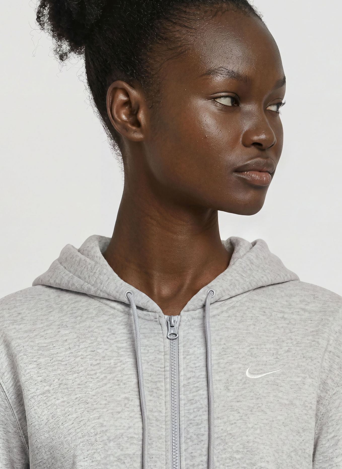 Nike Sweatvest STUDIO FLEECE: LICHTGRIJS