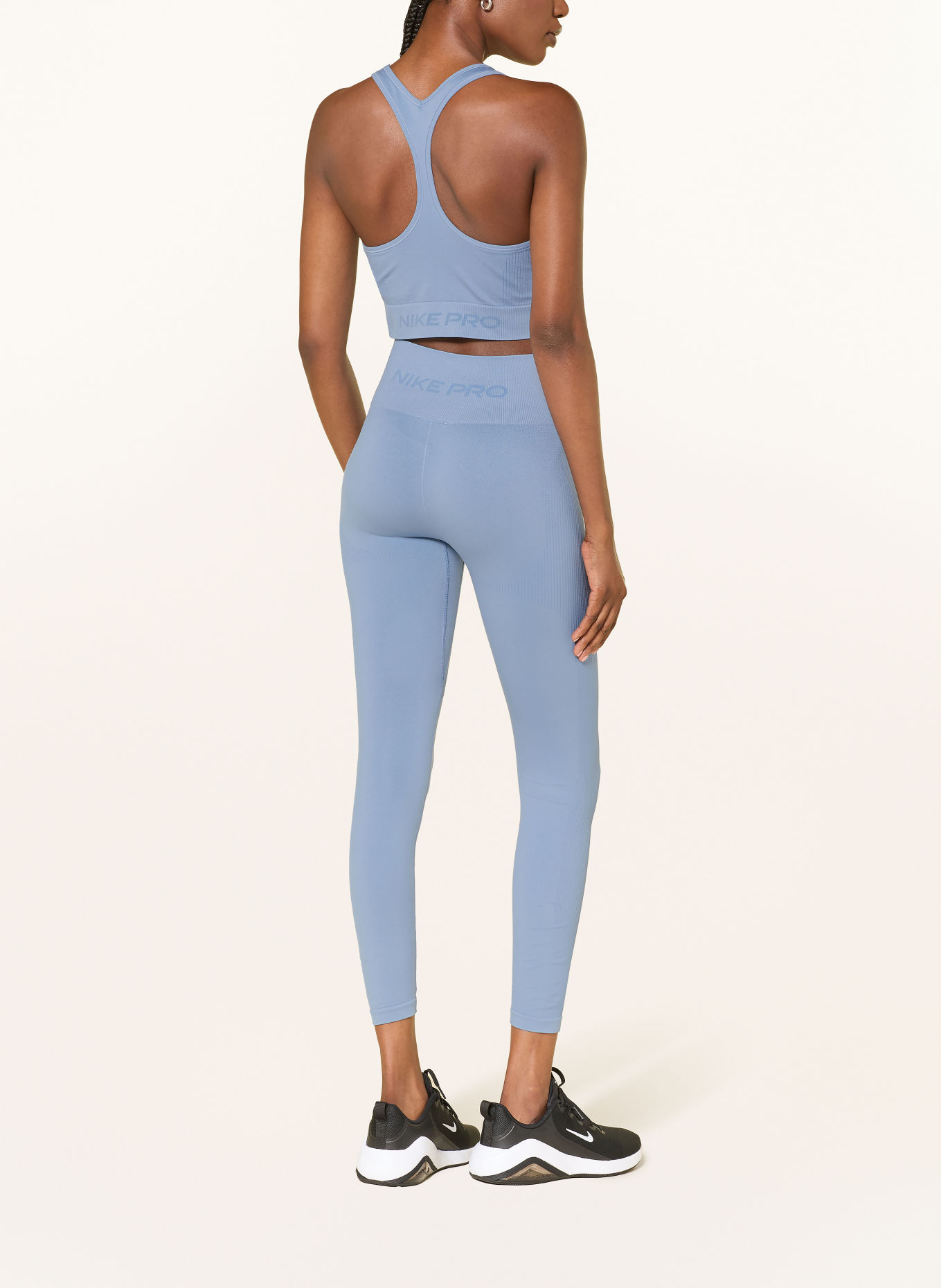 Nike PRO SEAMLESS Sports bra: BLUE GRAY
