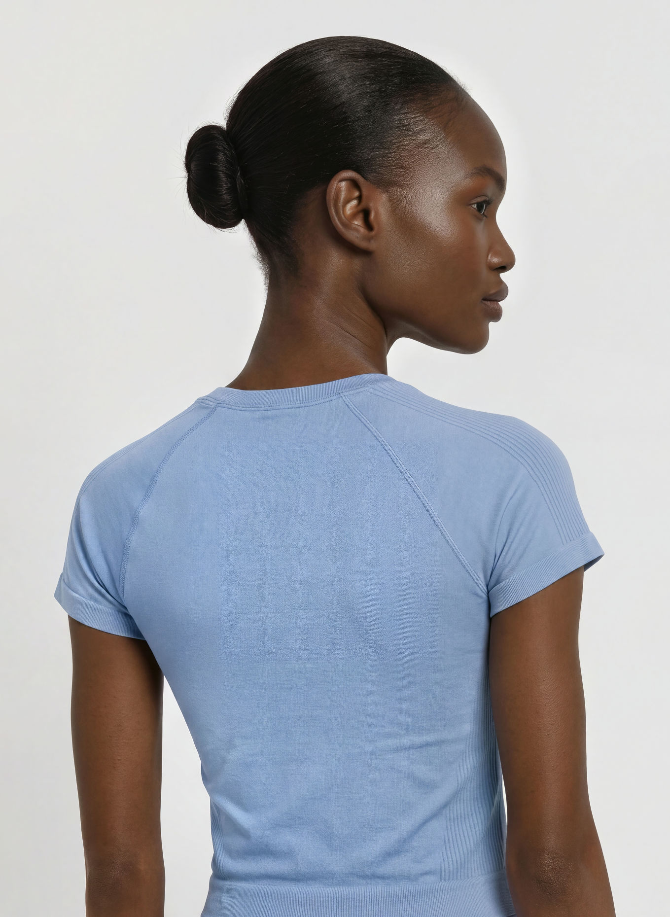 Nike Tricou funcțional PRO SEAMLESS: ALBASTRU DESCHIS