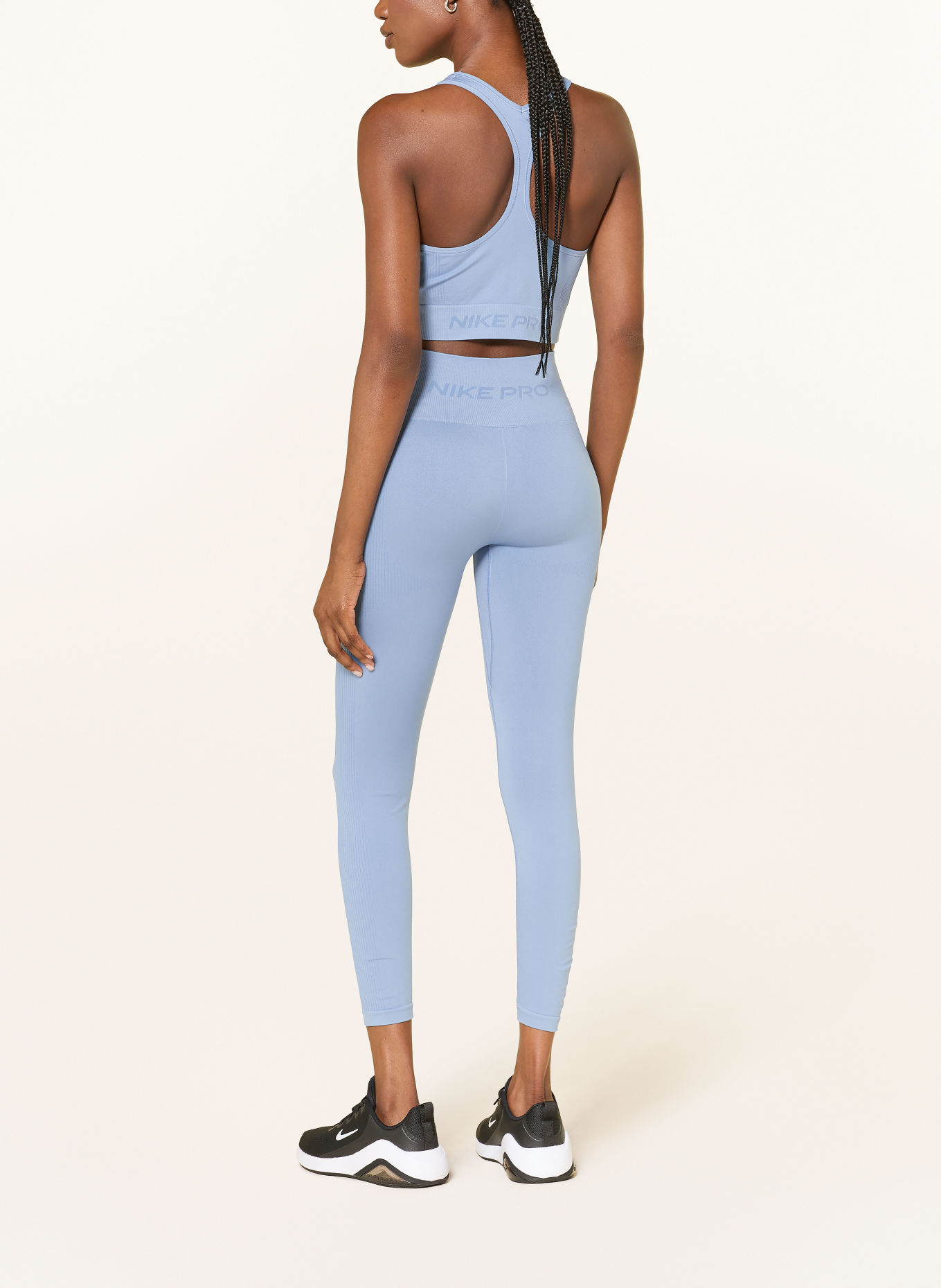 Nike PRO SEAMLESS Leggings: LIGHT BLUE