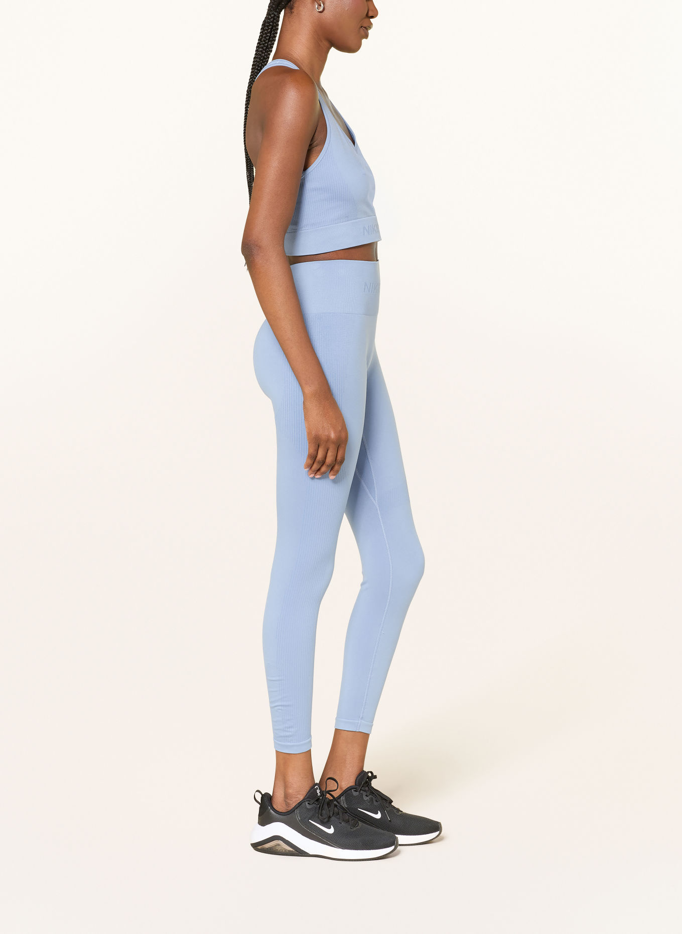 Nike PRO SEAMLESS Leggings: LIGHT BLUE