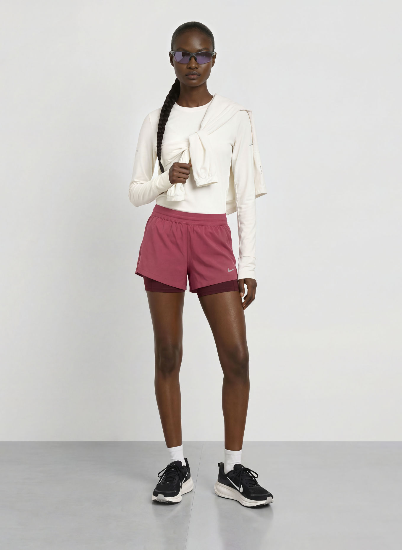 Nike 2-in-1-Laufshorts SWIFT: FUCHSIA