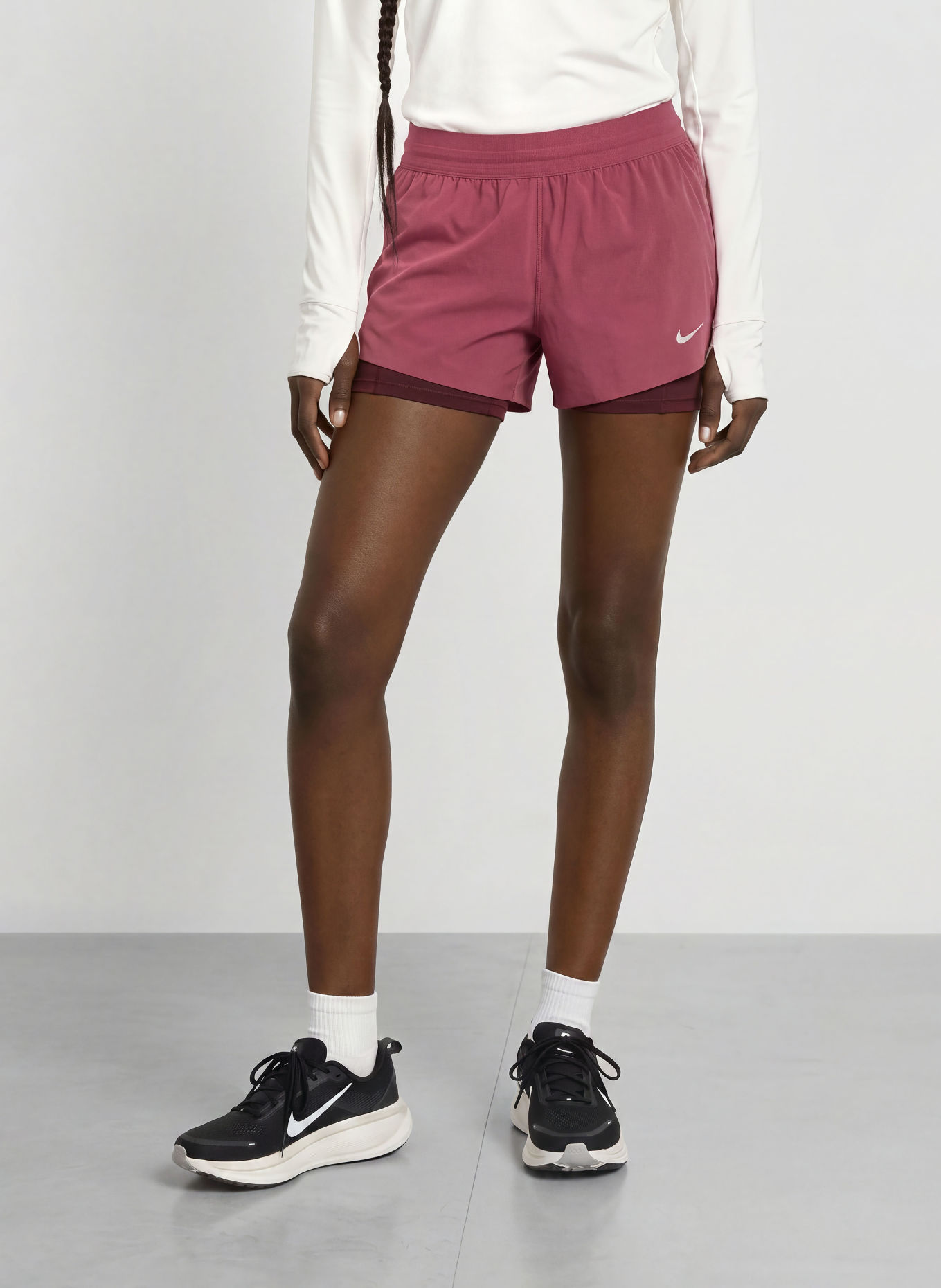 Nike 2-in-1-Laufshorts SWIFT: FUCHSIA