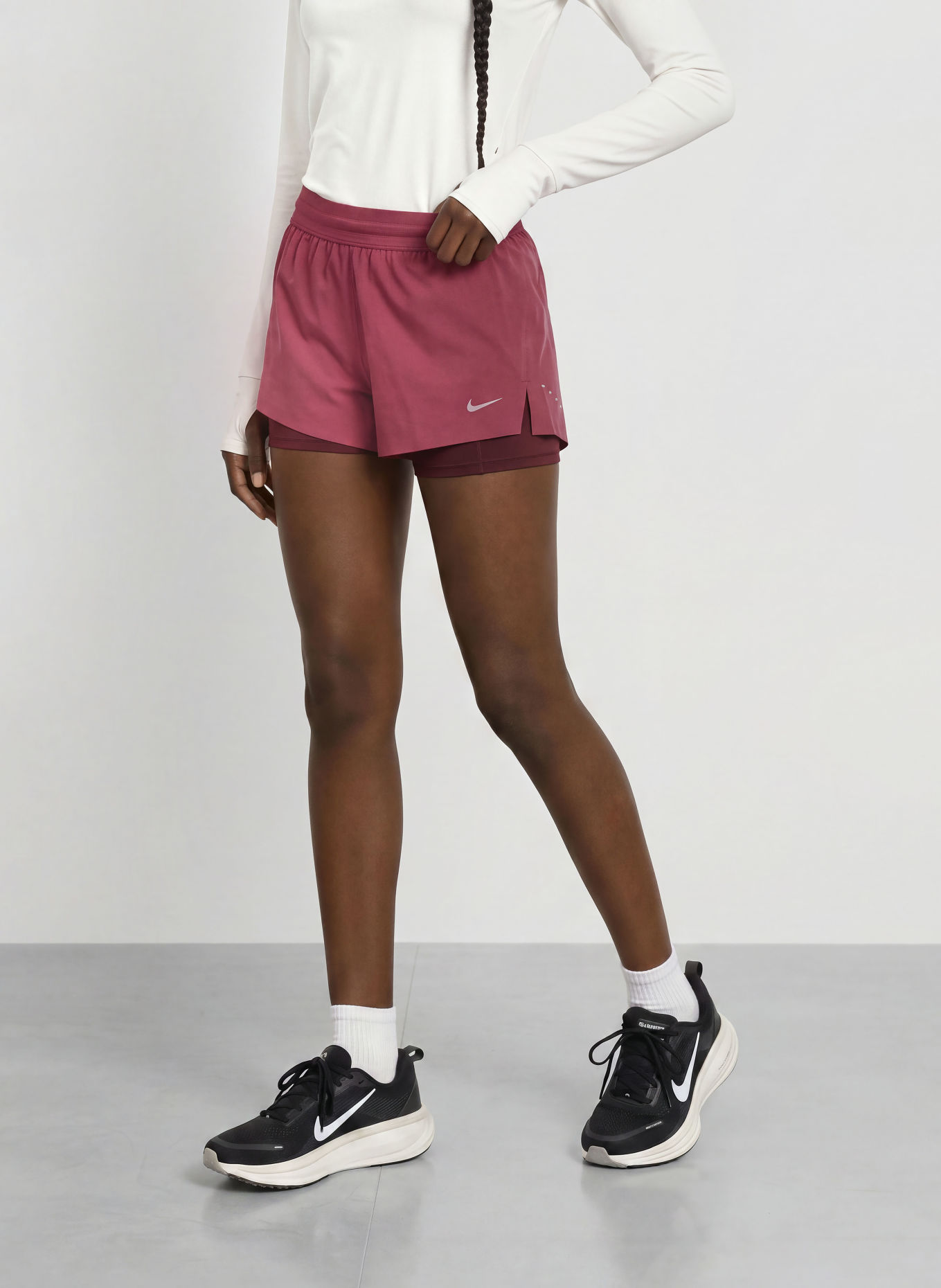 Nike 2-in-1-Laufshorts SWIFT: FUCHSIA