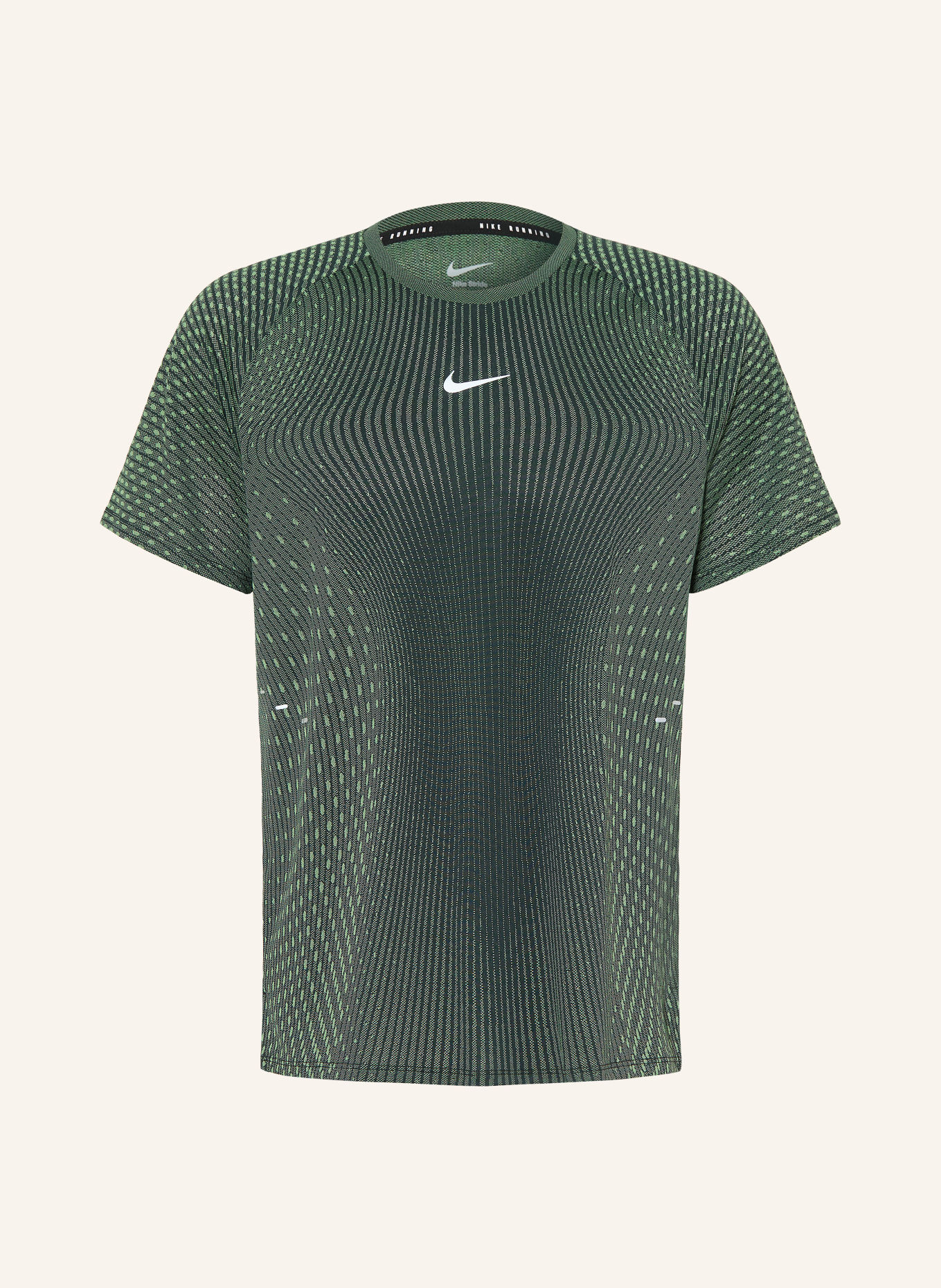 Nike Tricou funcțional STRIDE AERO-FIT: VERDE ÎNCHIS / VERDE DESCHIS