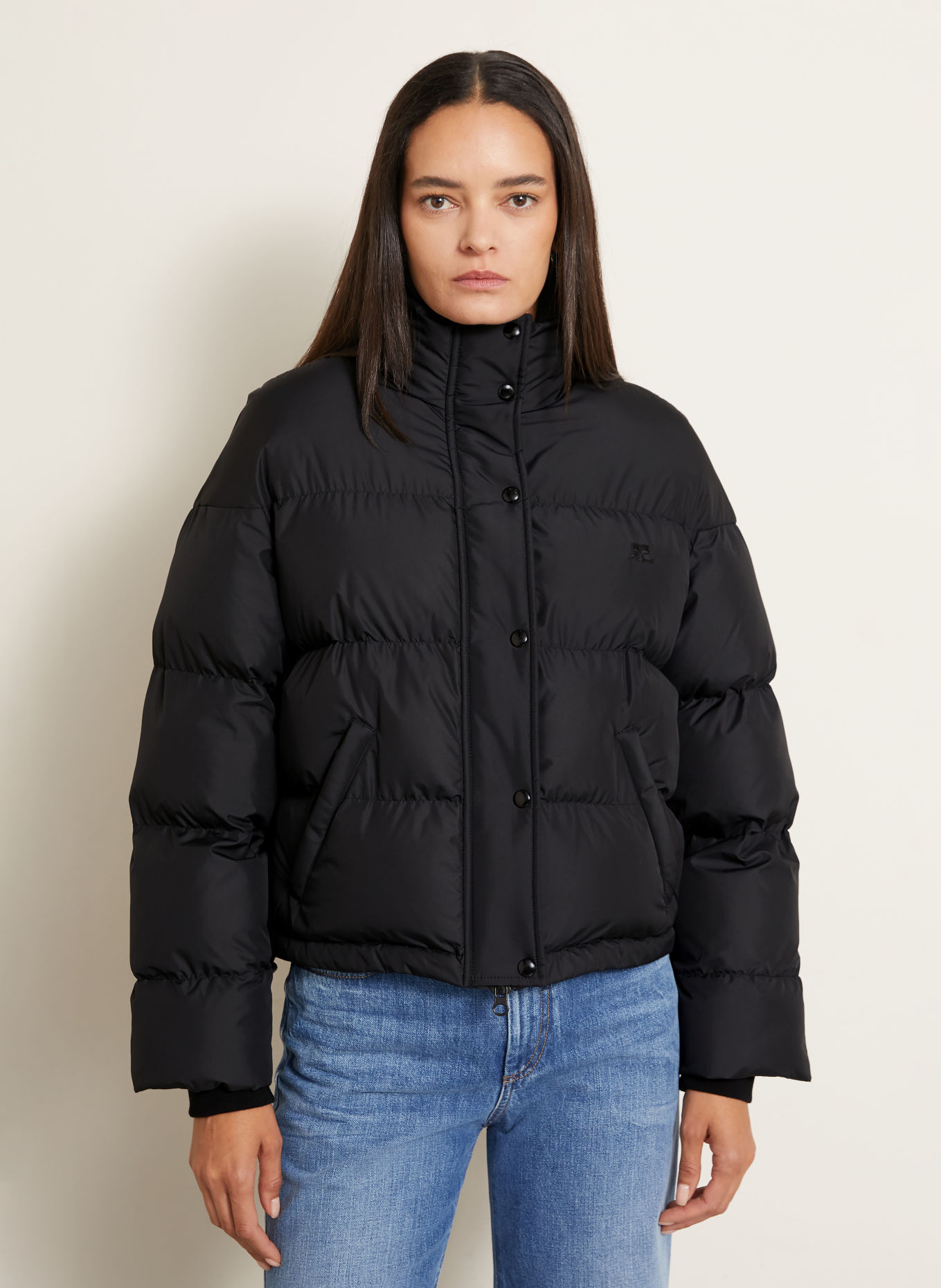 Courrèges Quilted jacket: BLACK