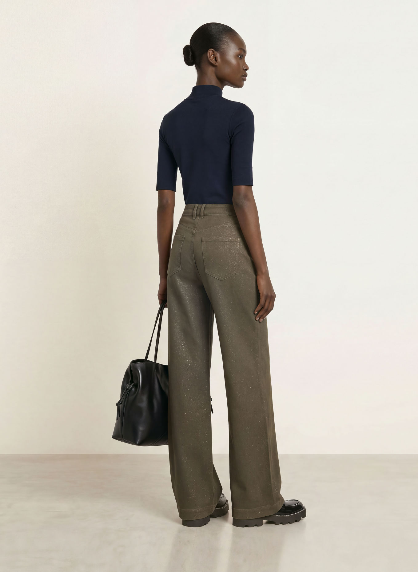 MARC CAIN Shirt mit 3/4-Arm: 394 navy