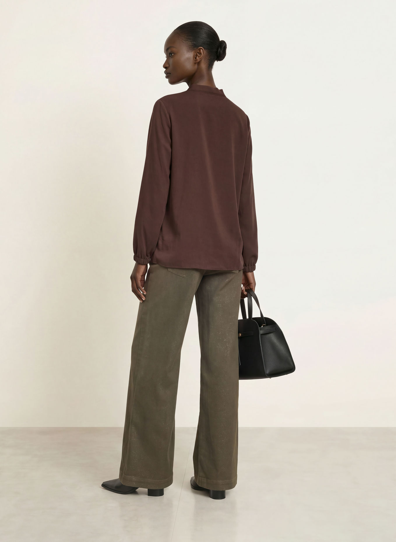 MARC CAIN Blusenshirt: 697 seal brown