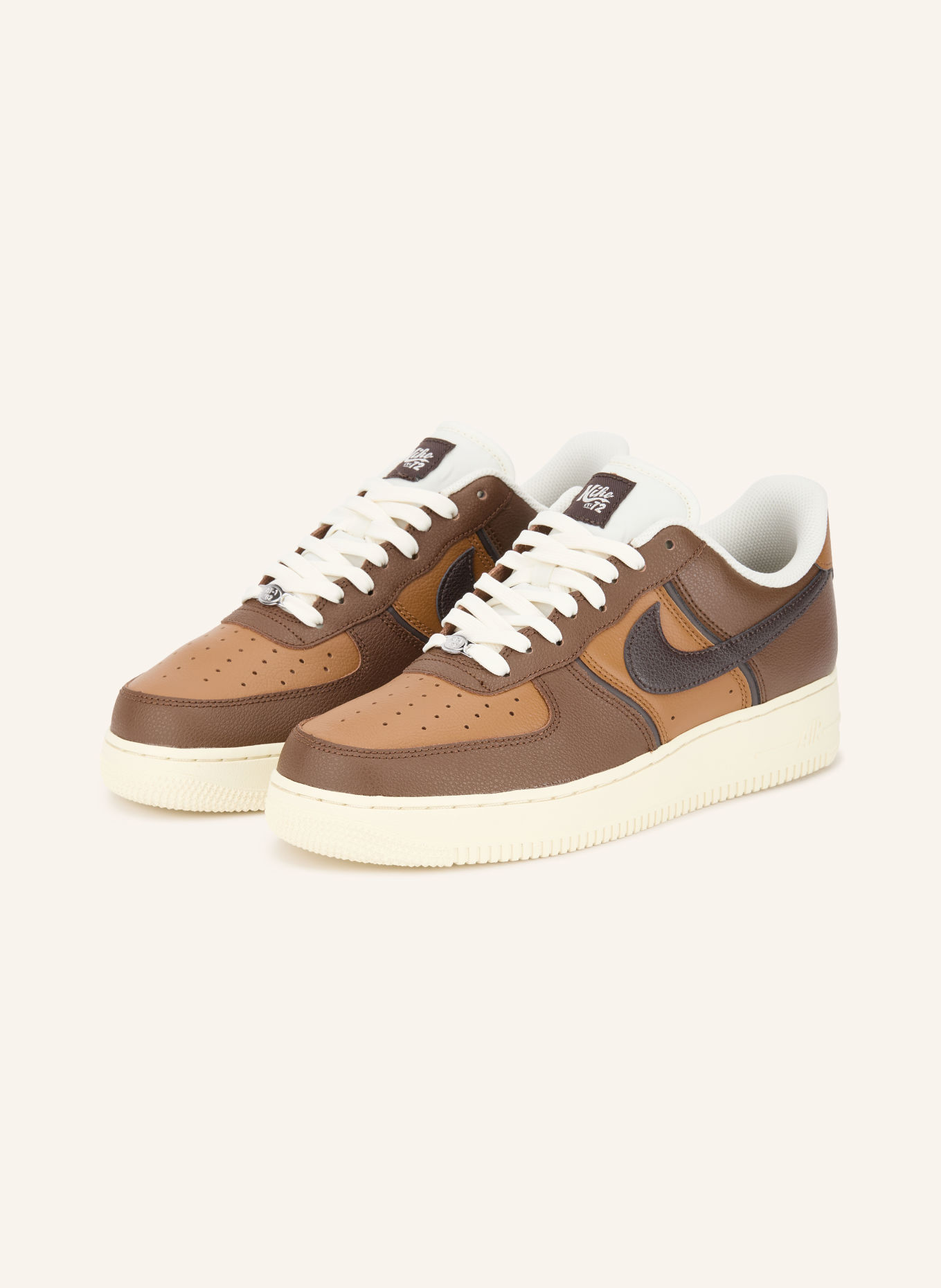Nike Sneakers AIR FORCE 1 '07 LV8 SPORT: MÖRKBRUN / KONJAK