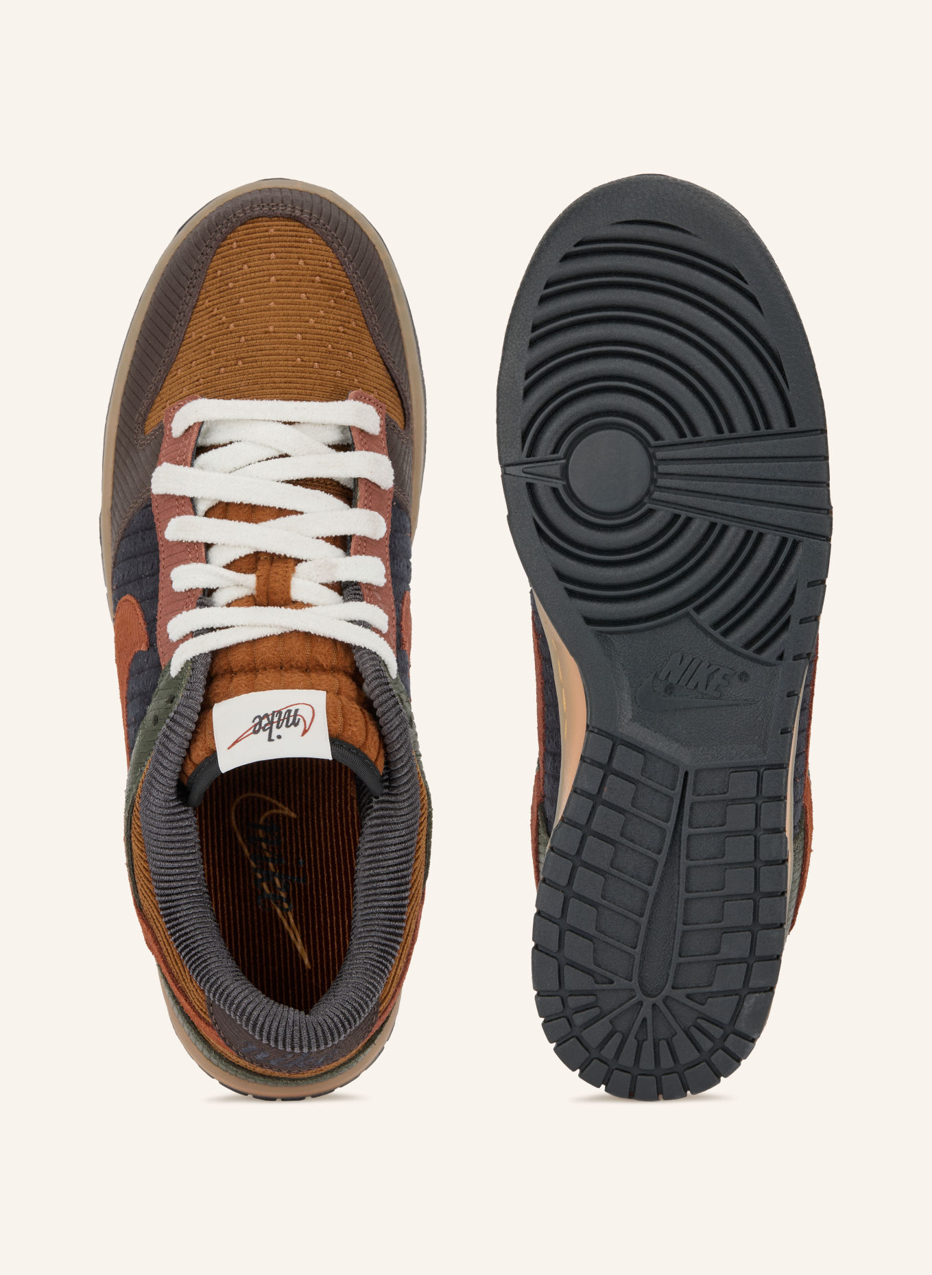 Nike Sneakers DUNK LOW RETRO PREMIUM: KONJAK / OLIVGRÖN / SVART