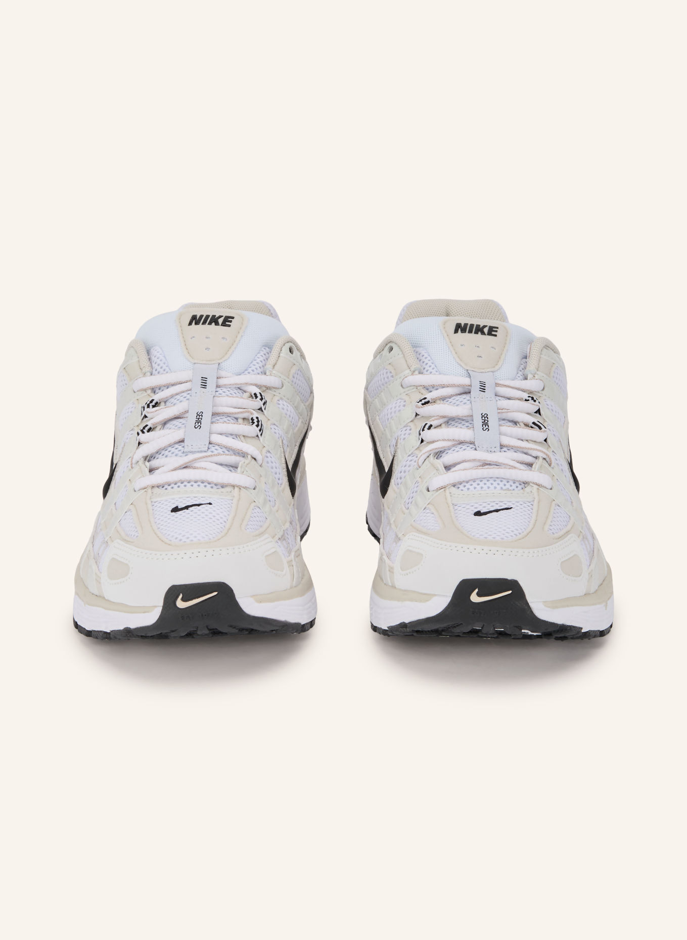 Nike P-6000 Sneakers: BEIGE / WHITE / BLACK